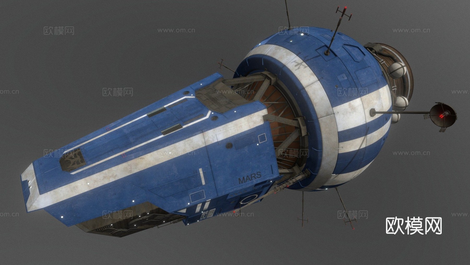 爱泼斯坦的游艇（苍穹浩瀚）3d模型下载（渲染图1）