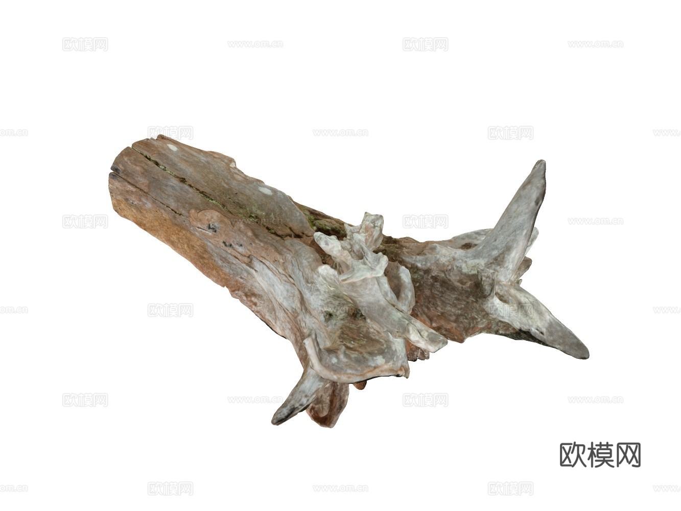 木材柴火堆su模型