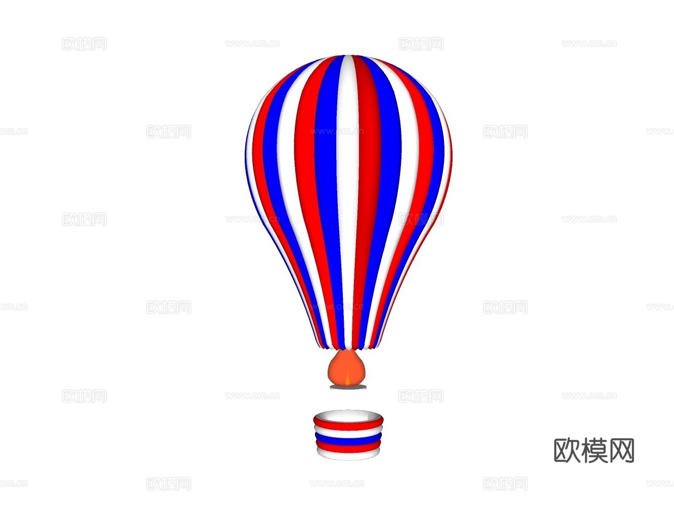 热气球su模型