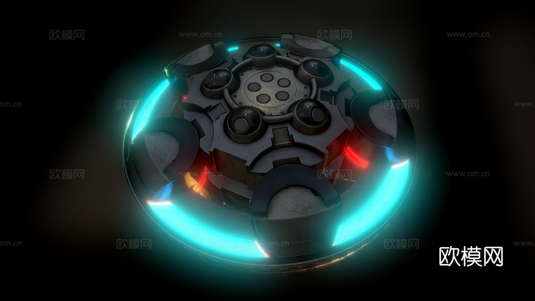 UFO 类型13d模型下载（渲染图1）