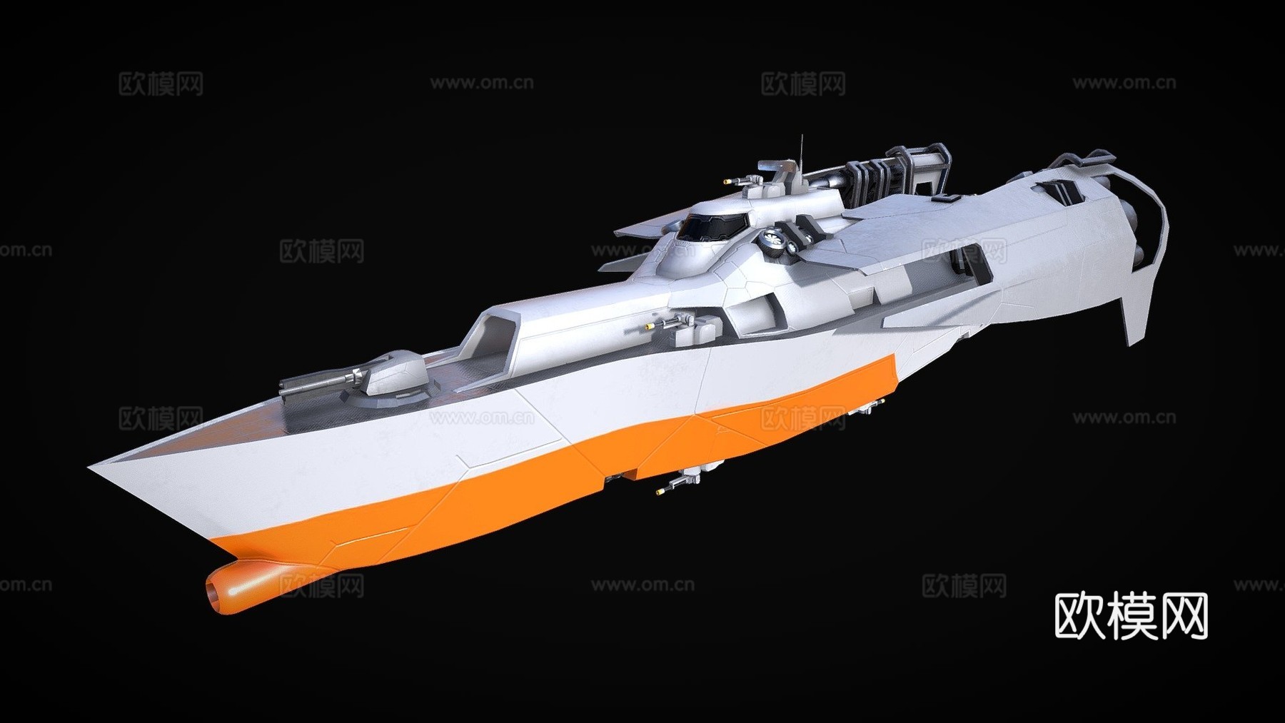 太空船3d模型下载（渲染图1）