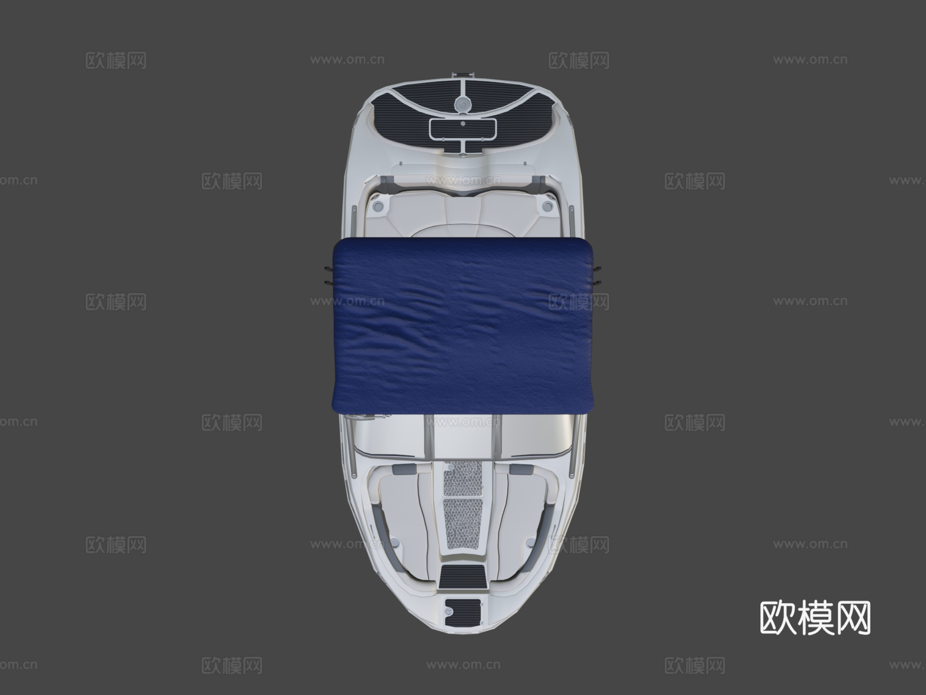 年212X雅马哈尾波划水艇3d模型下载（渲染图7）