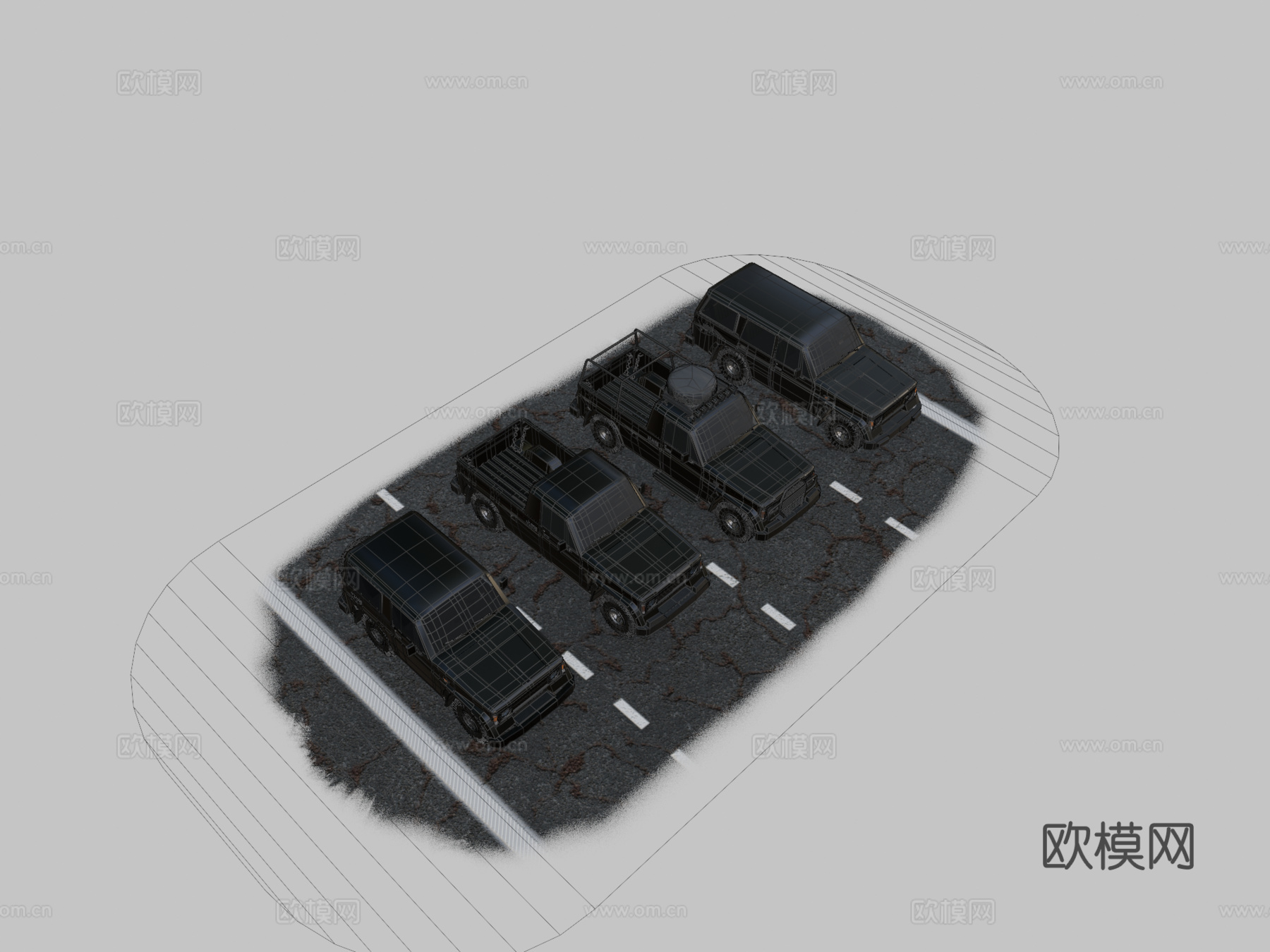 低多边形载具迷你包43d模型下载（渲染图2）