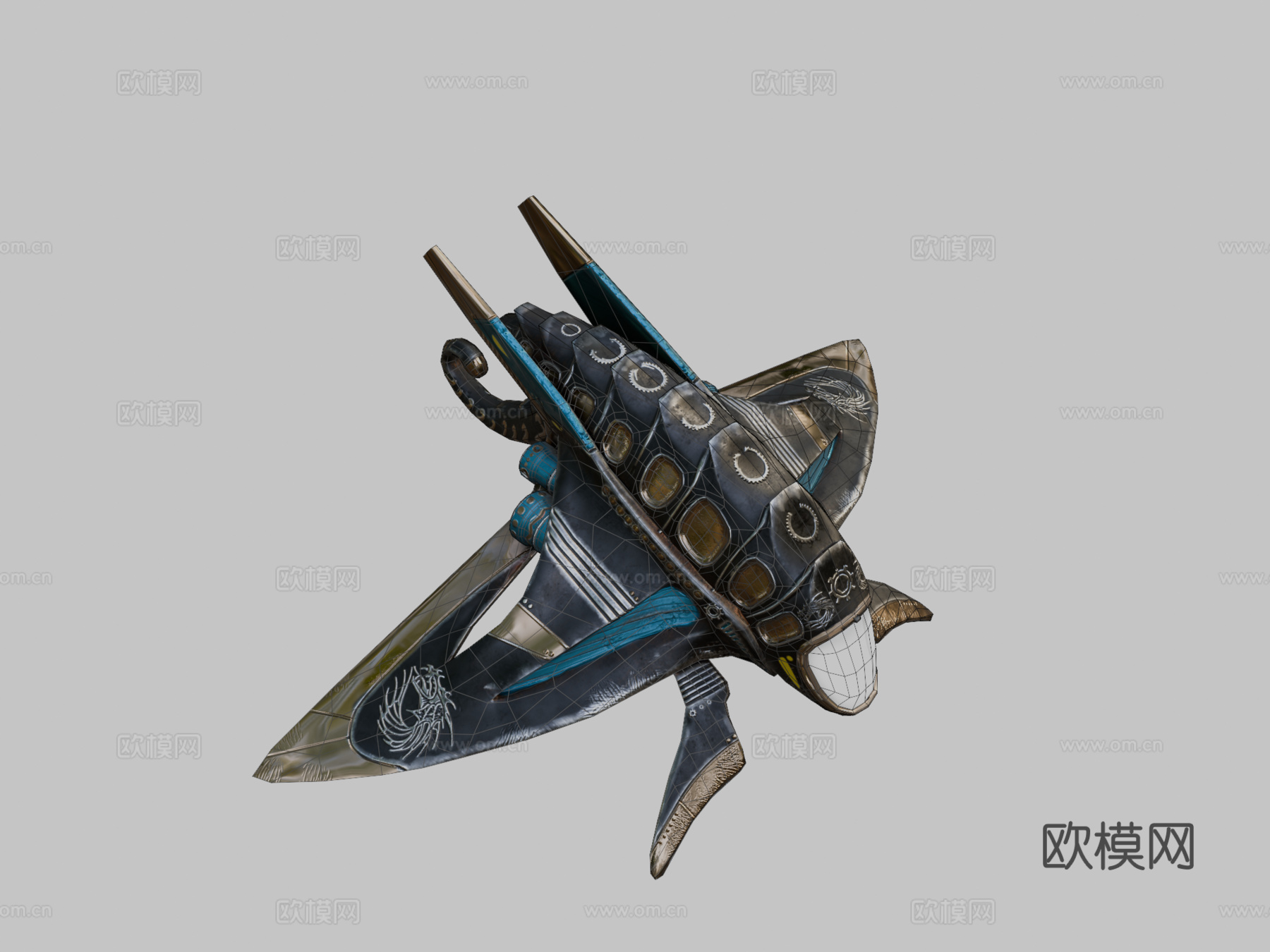 船3d模型下载（渲染图2）