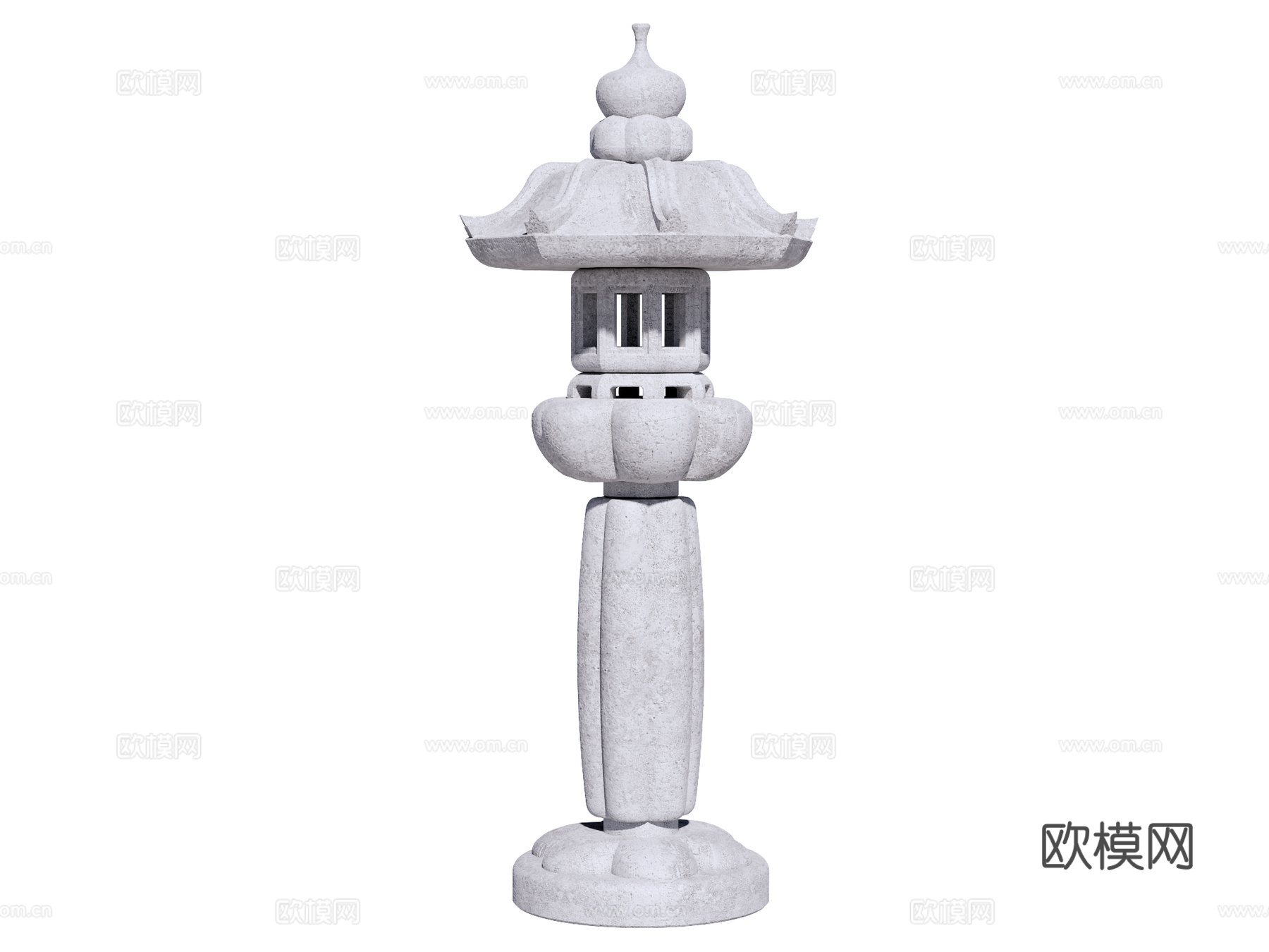 石灯 石灯笼 庭院灯 园林灯 园林景观构件su模型