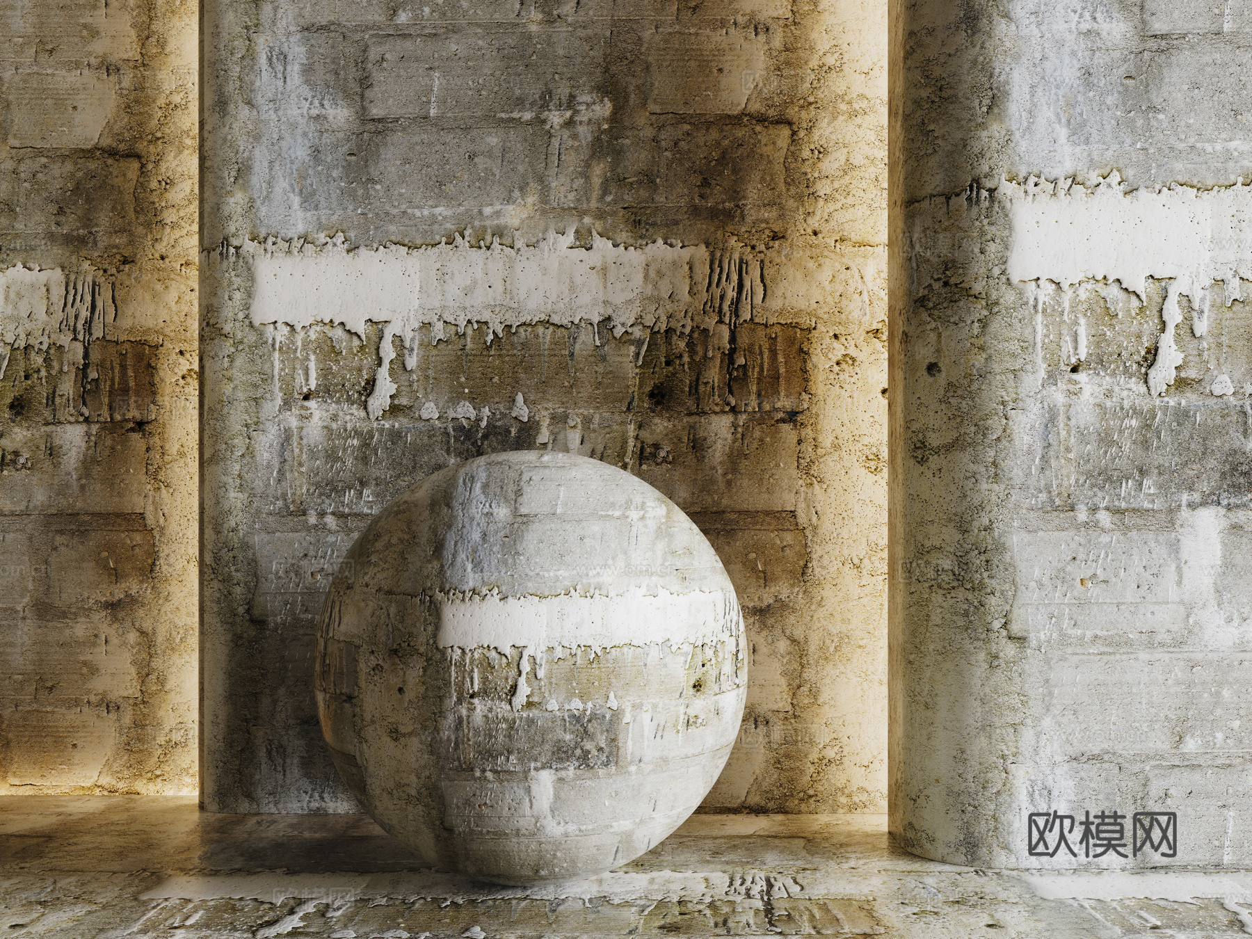 现代砖墙 青石砖墙 脏旧砖墙 仿古砖墙 工业砖墙su模型