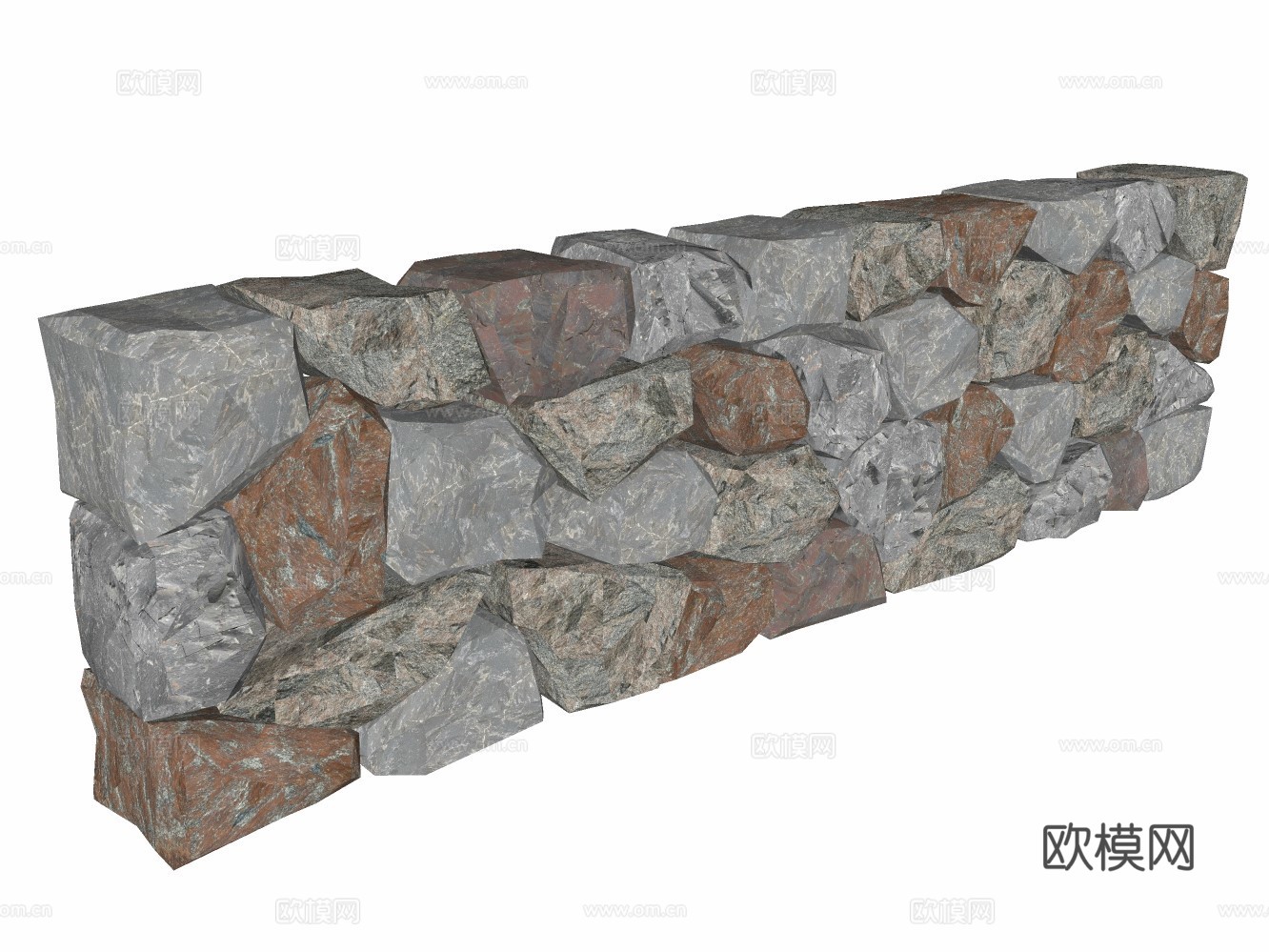 假山置石su模型