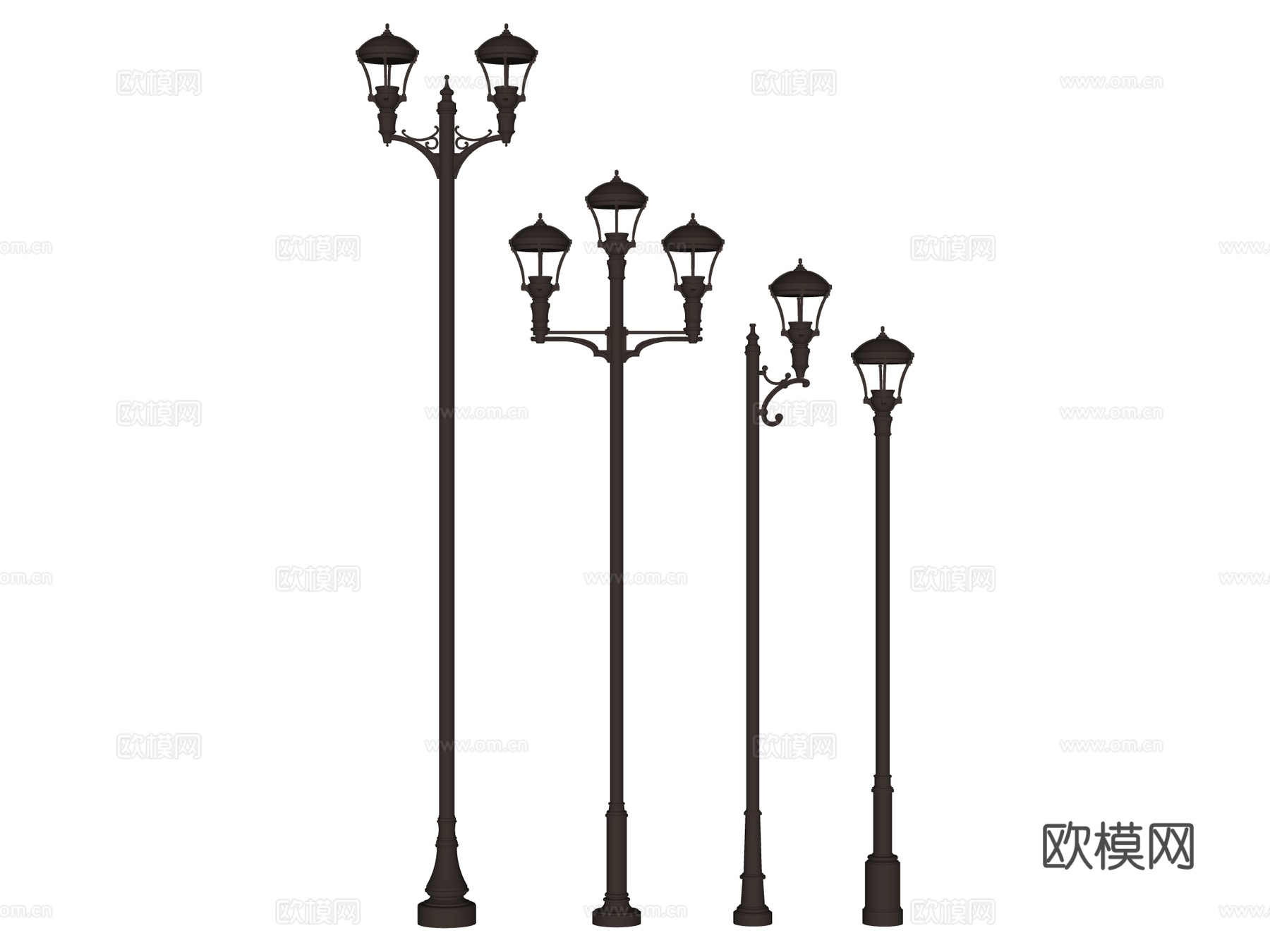 路灯 庭院灯 公园路灯 户外路灯su模型