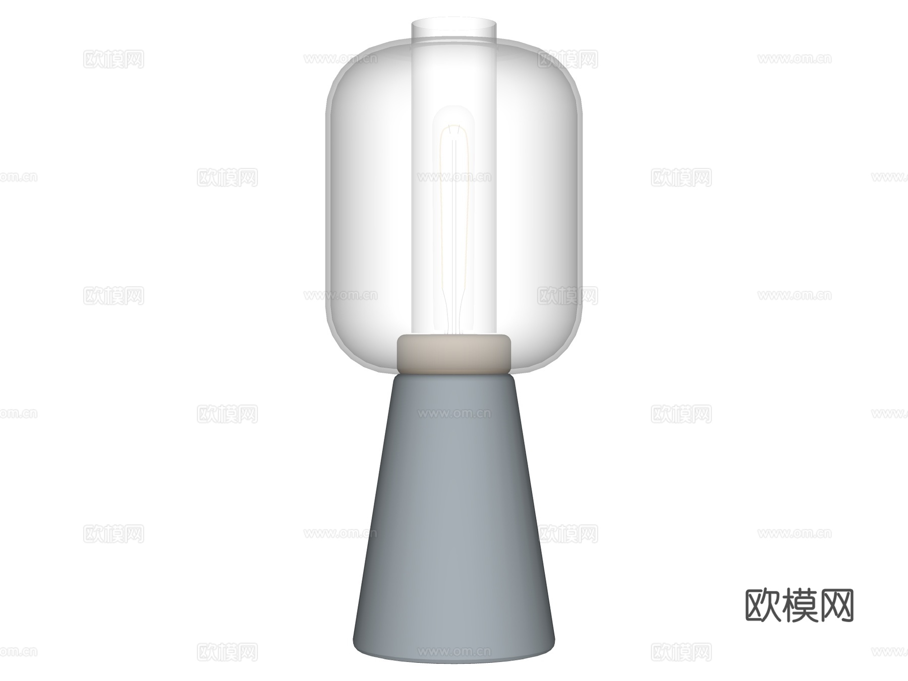 台灯 装饰灯具 氛围灯具 玻璃台灯su模型su模型