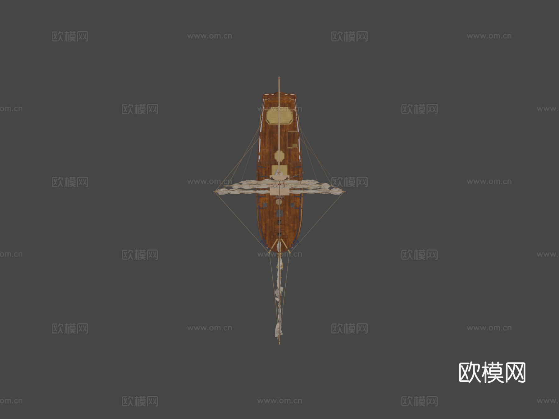 瑞典皇家游艇阿马迪斯3d模型下载（渲染图5）