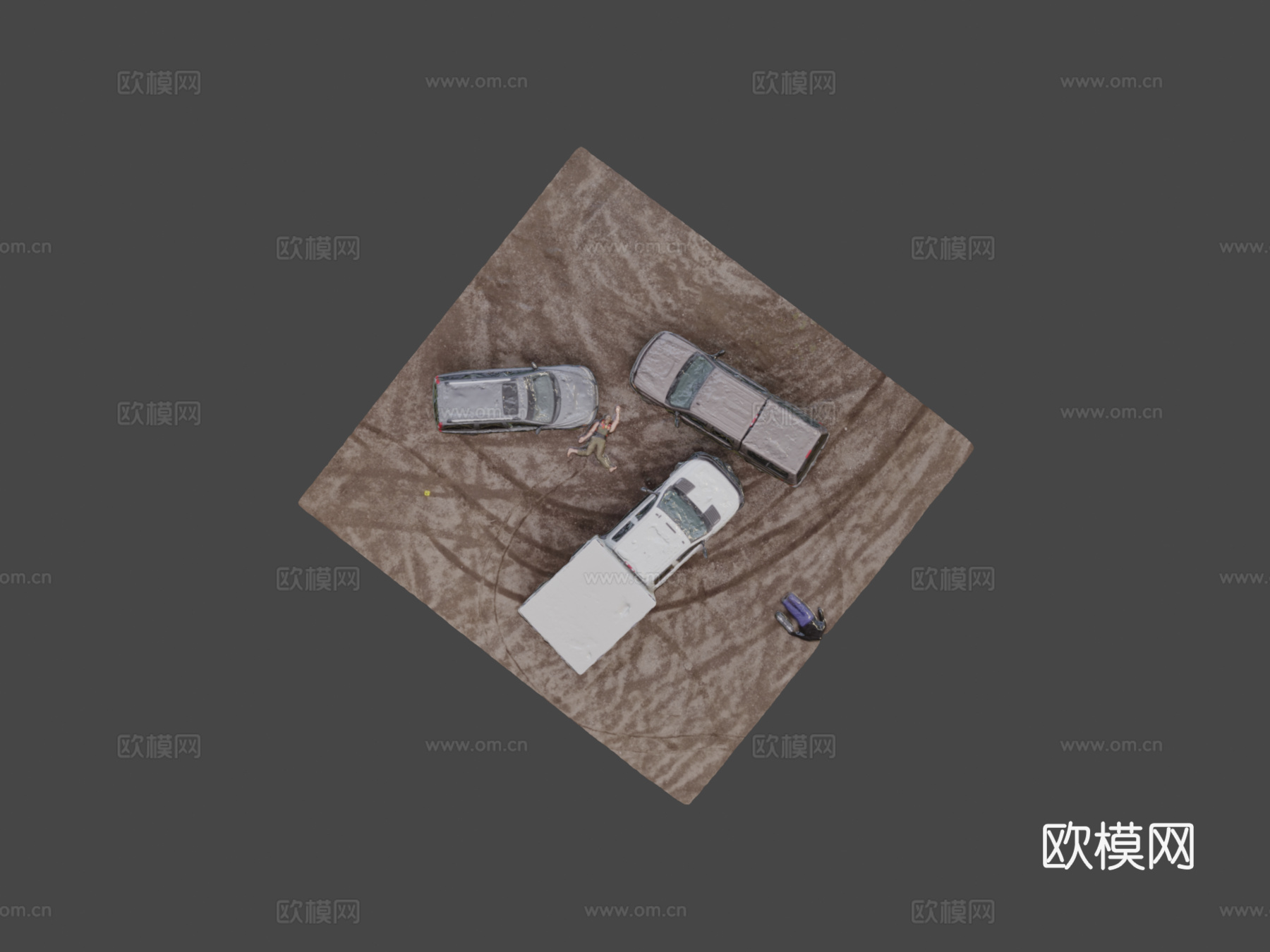 加拿大皇家骑警事故现场规程3d模型下载（渲染图8）