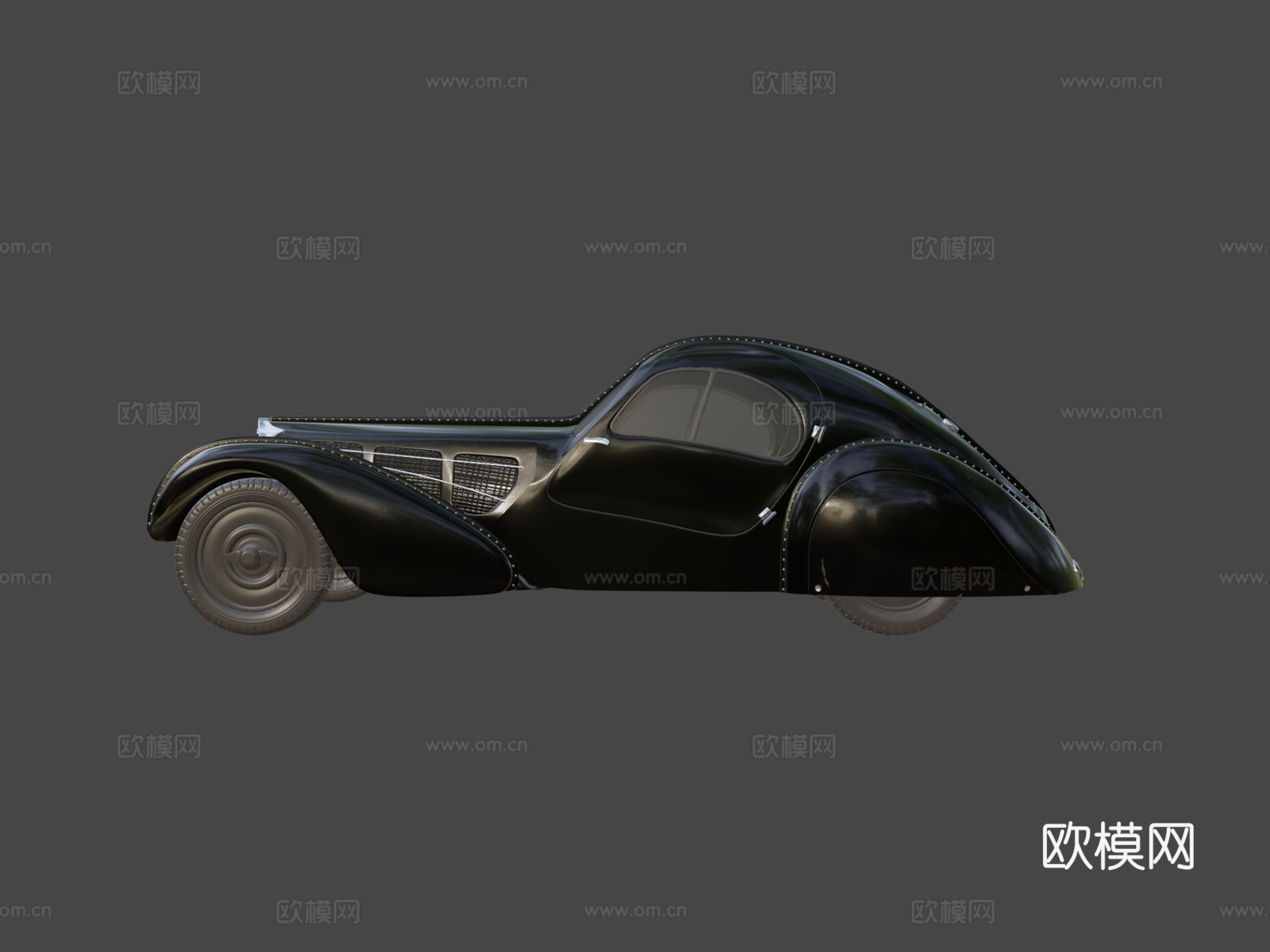 布加迪大西洋 57 SC3d模型下载（渲染图6）