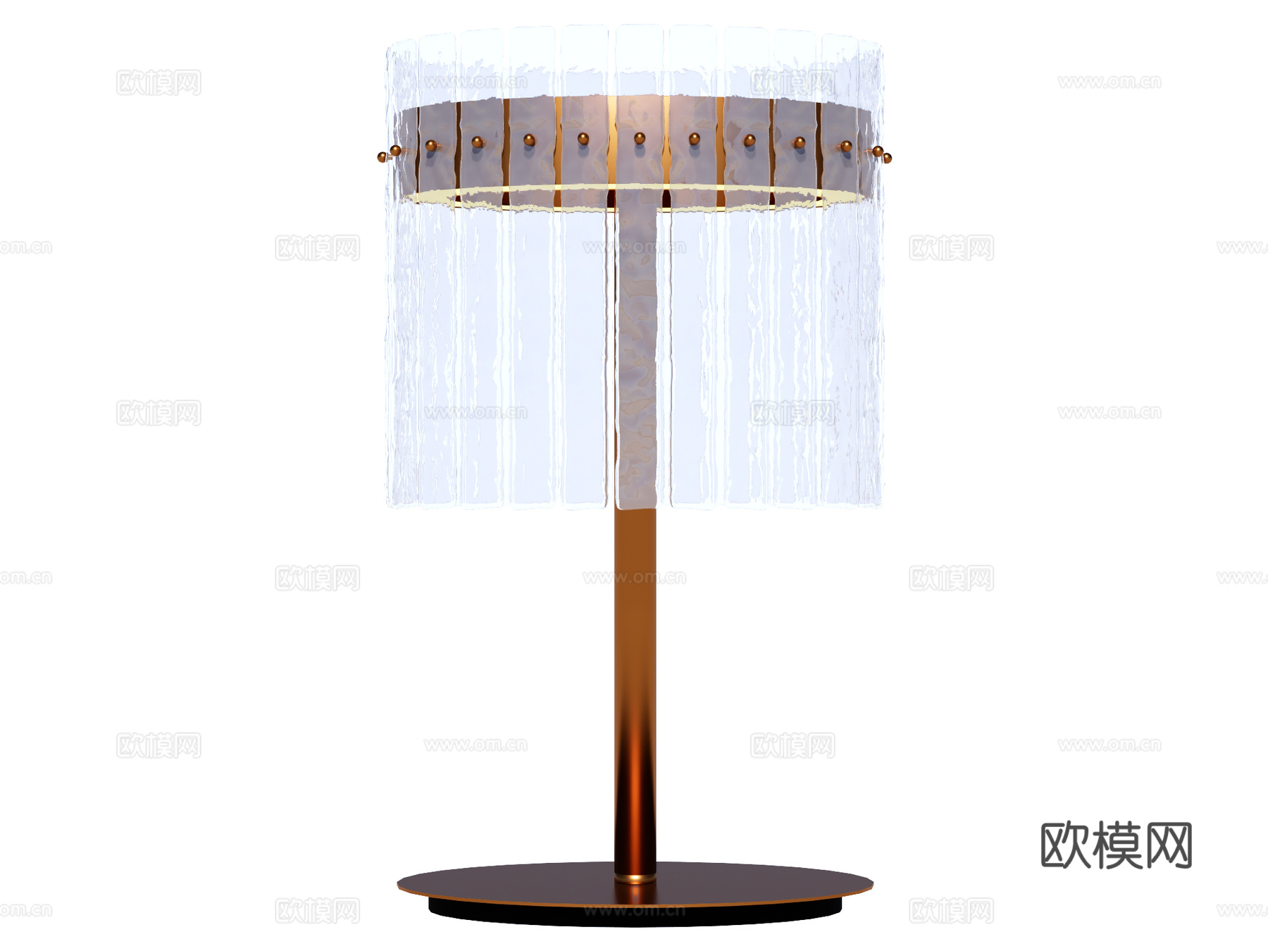 台灯 装饰灯具 氛围灯具 金属台灯 玻璃台灯su模型
