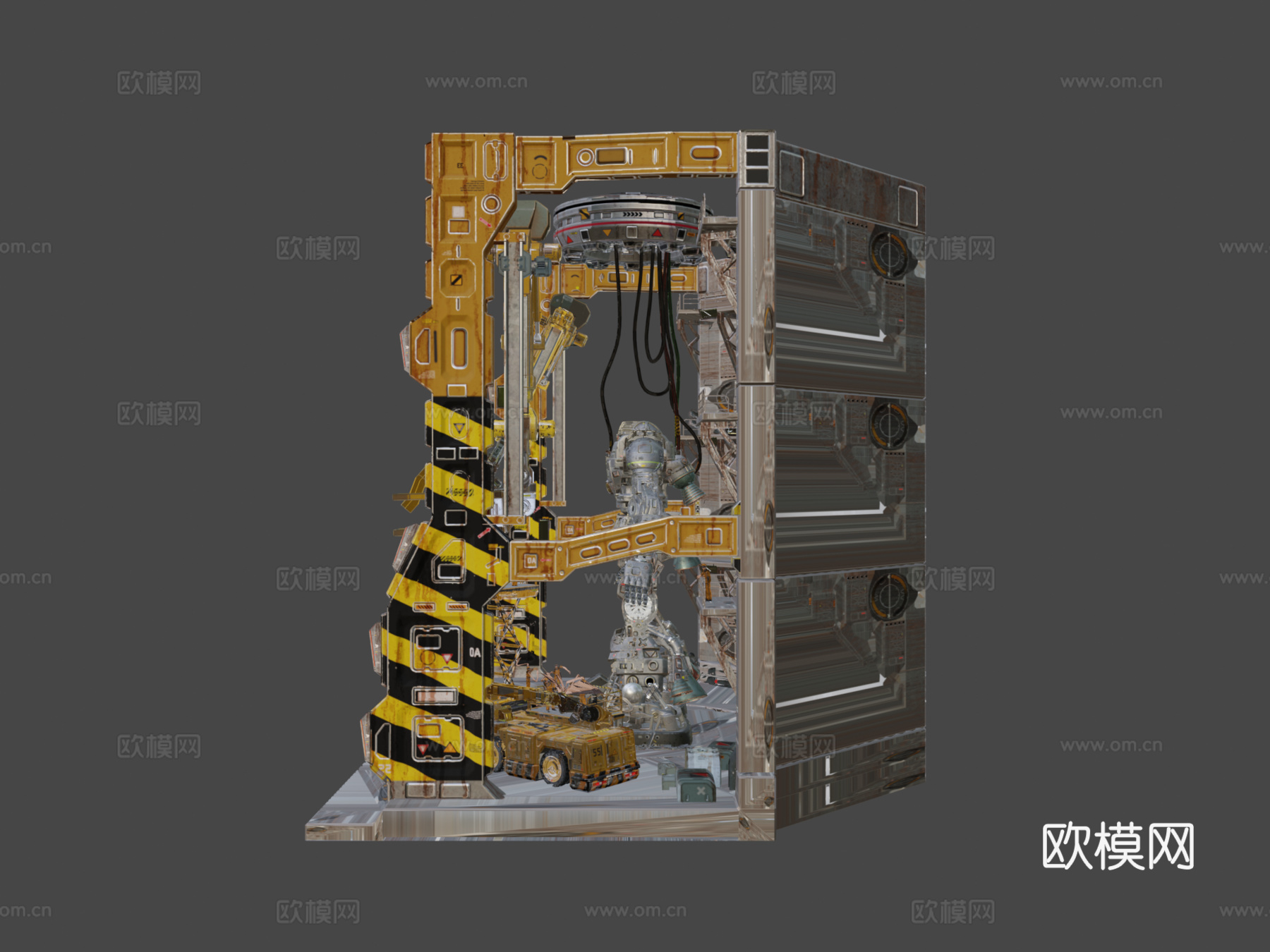机库里克多姆3d模型下载（渲染图5）