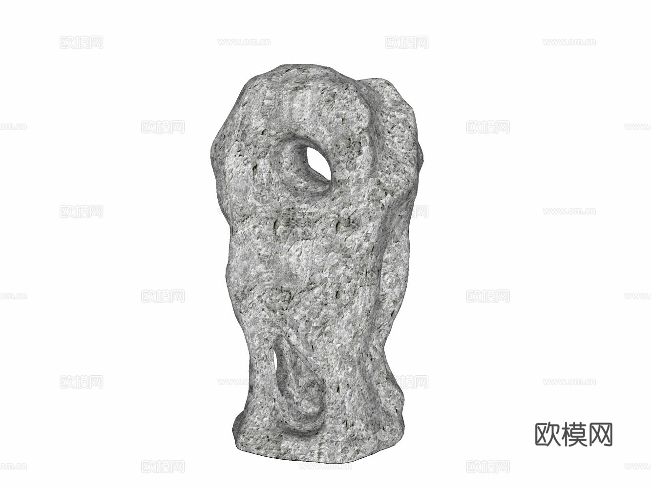 假山置石su模型