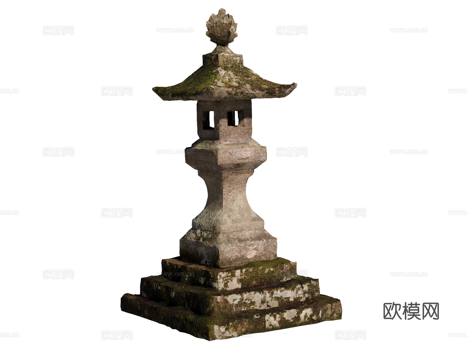 石灯 石灯笼 庭院灯 园林灯 园林景观构件su模型