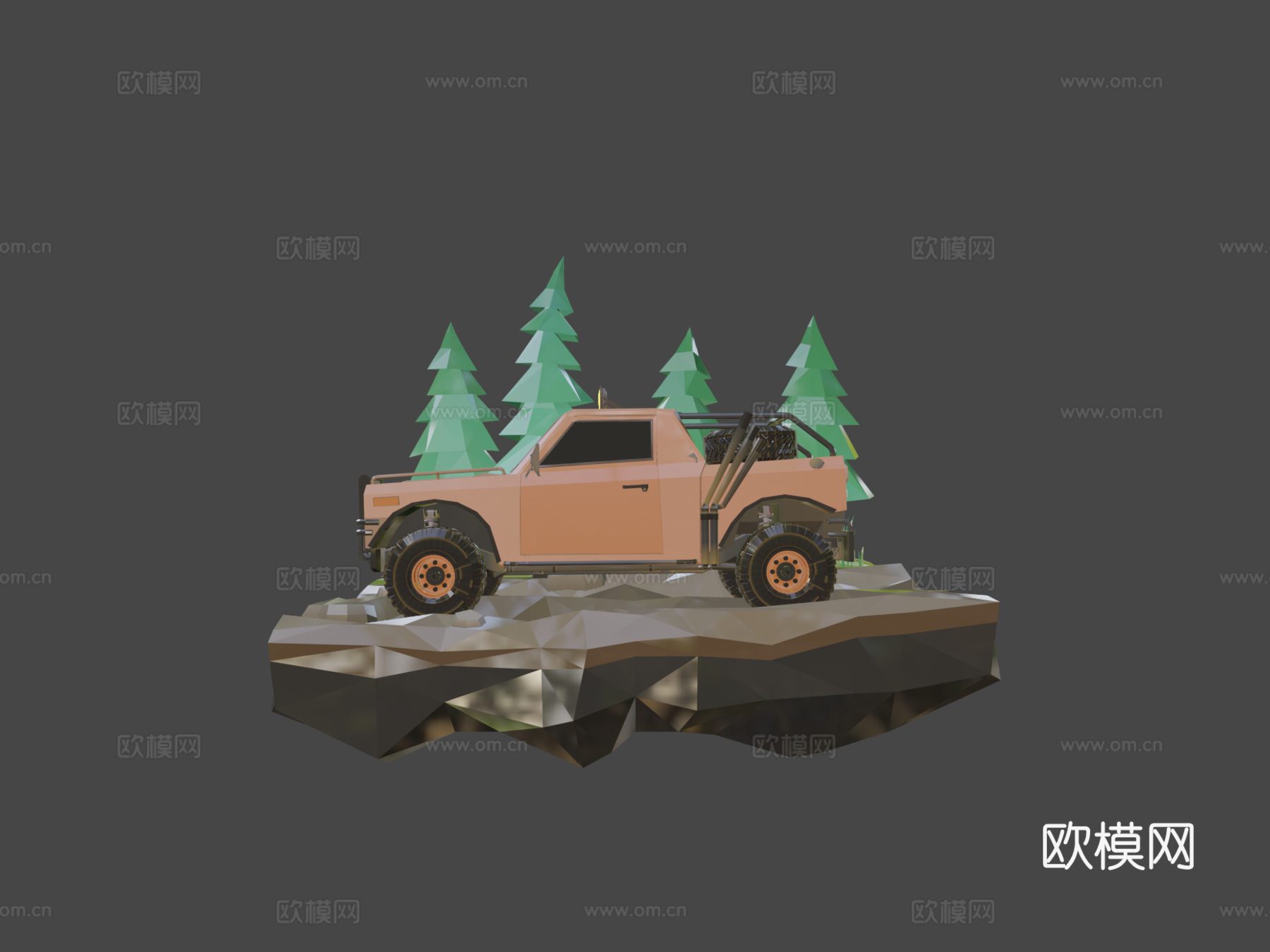 越野车 #1 - 风格化3d模型下载（渲染图5）