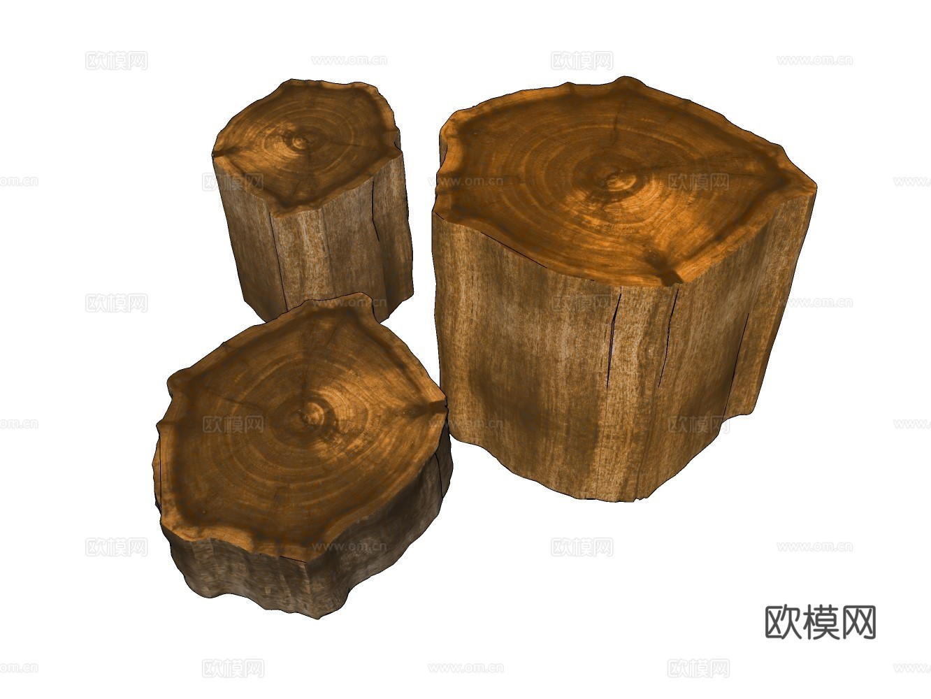 木材柴火堆su模型