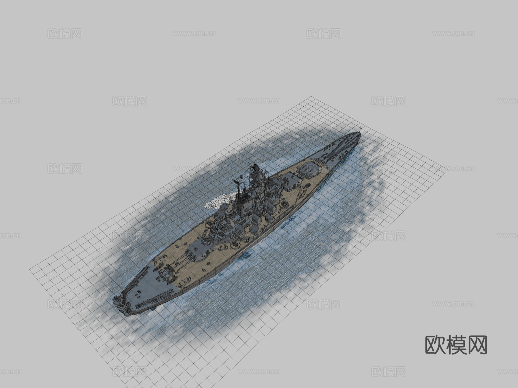 阿拉巴马州3d模型下载（渲染图2）