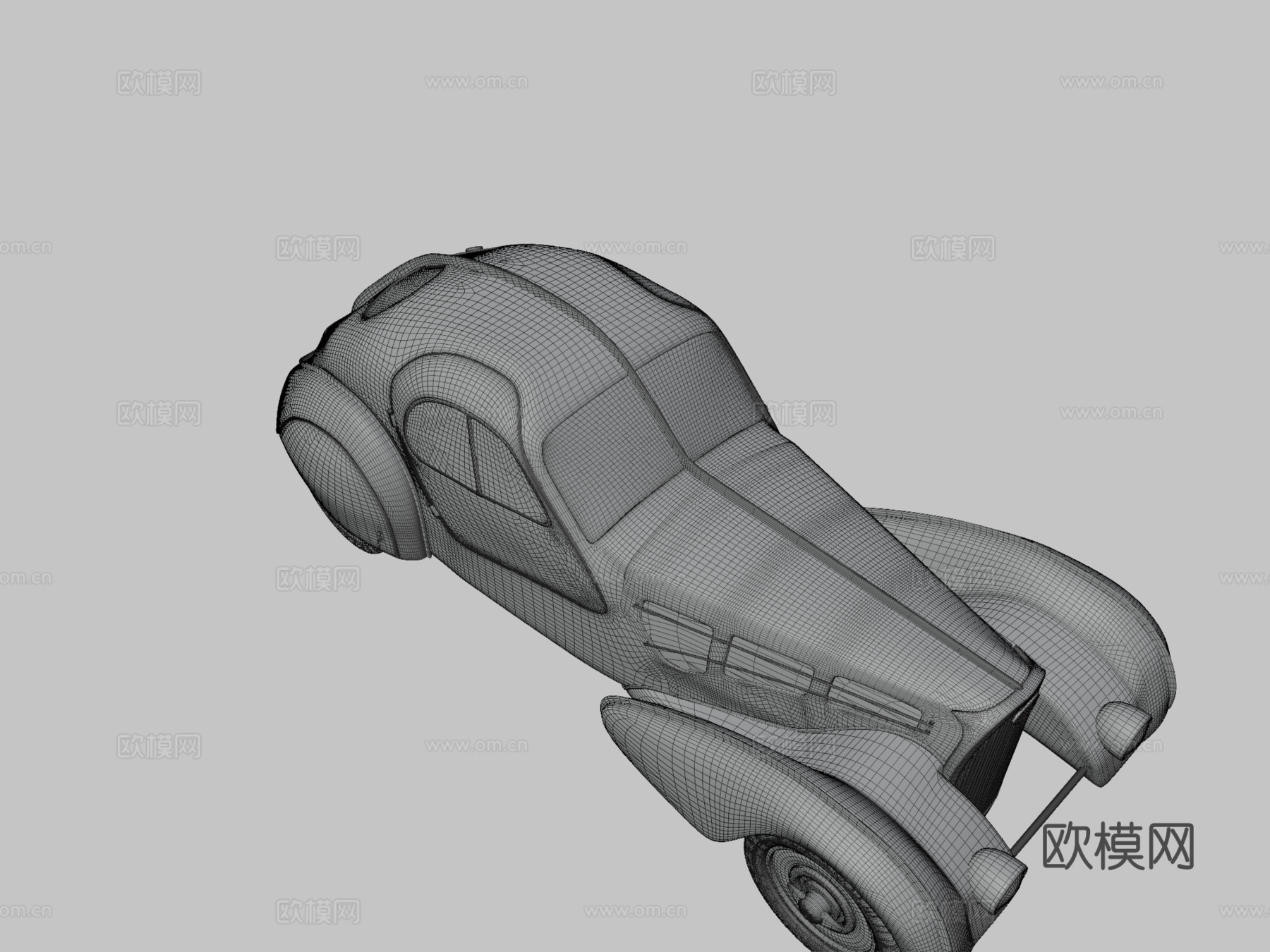 布加迪大西洋 57 SC3d模型下载（渲染图3）