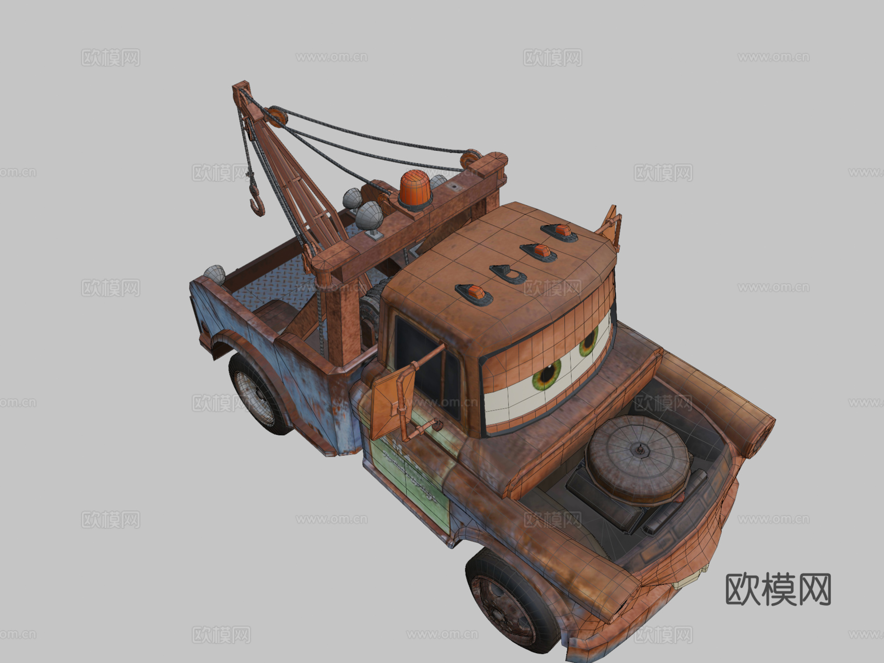 板牙3d模型下载（渲染图2）