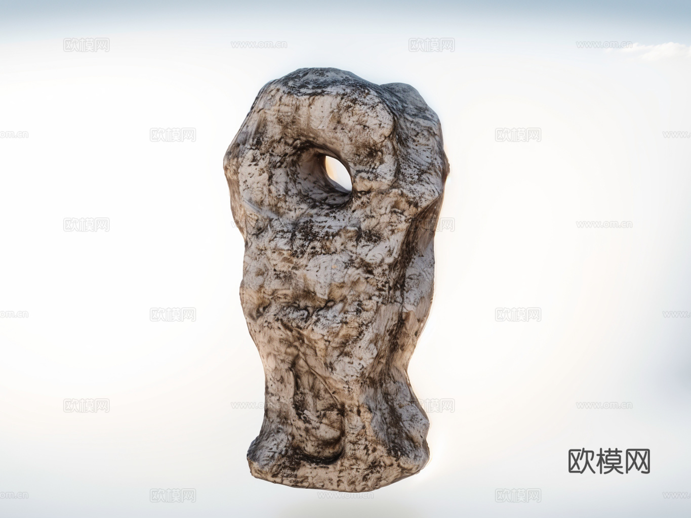 假山置石su模型