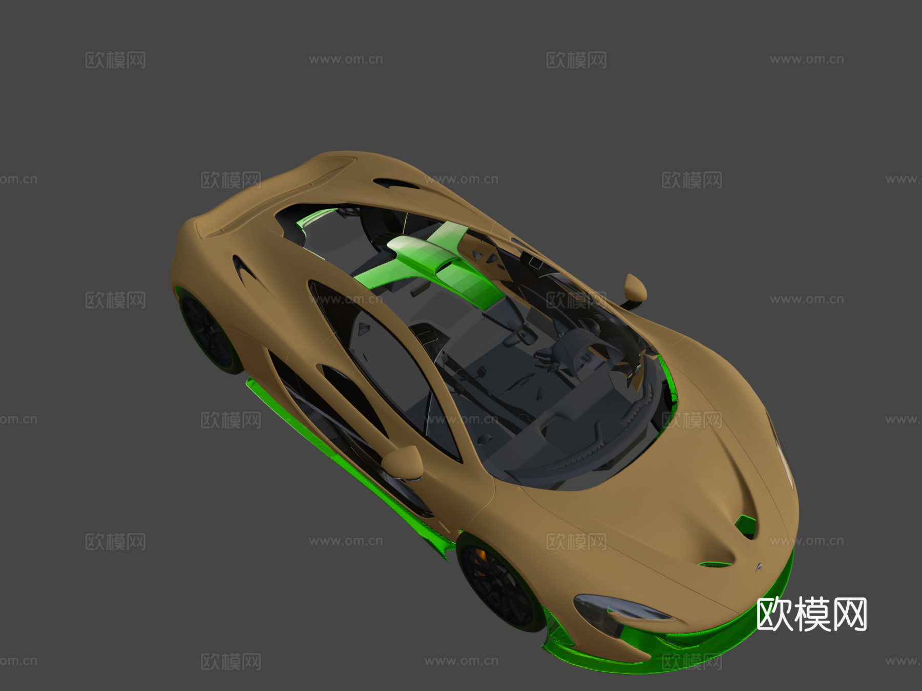 迈凯伦 P1 - www.vecarz.com3d模型下载（渲染图8）
