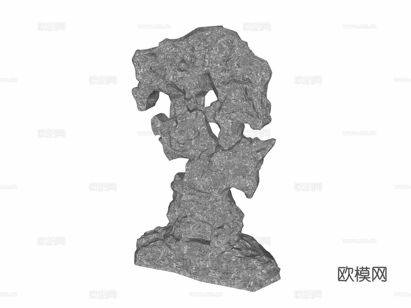 假山置石su模型