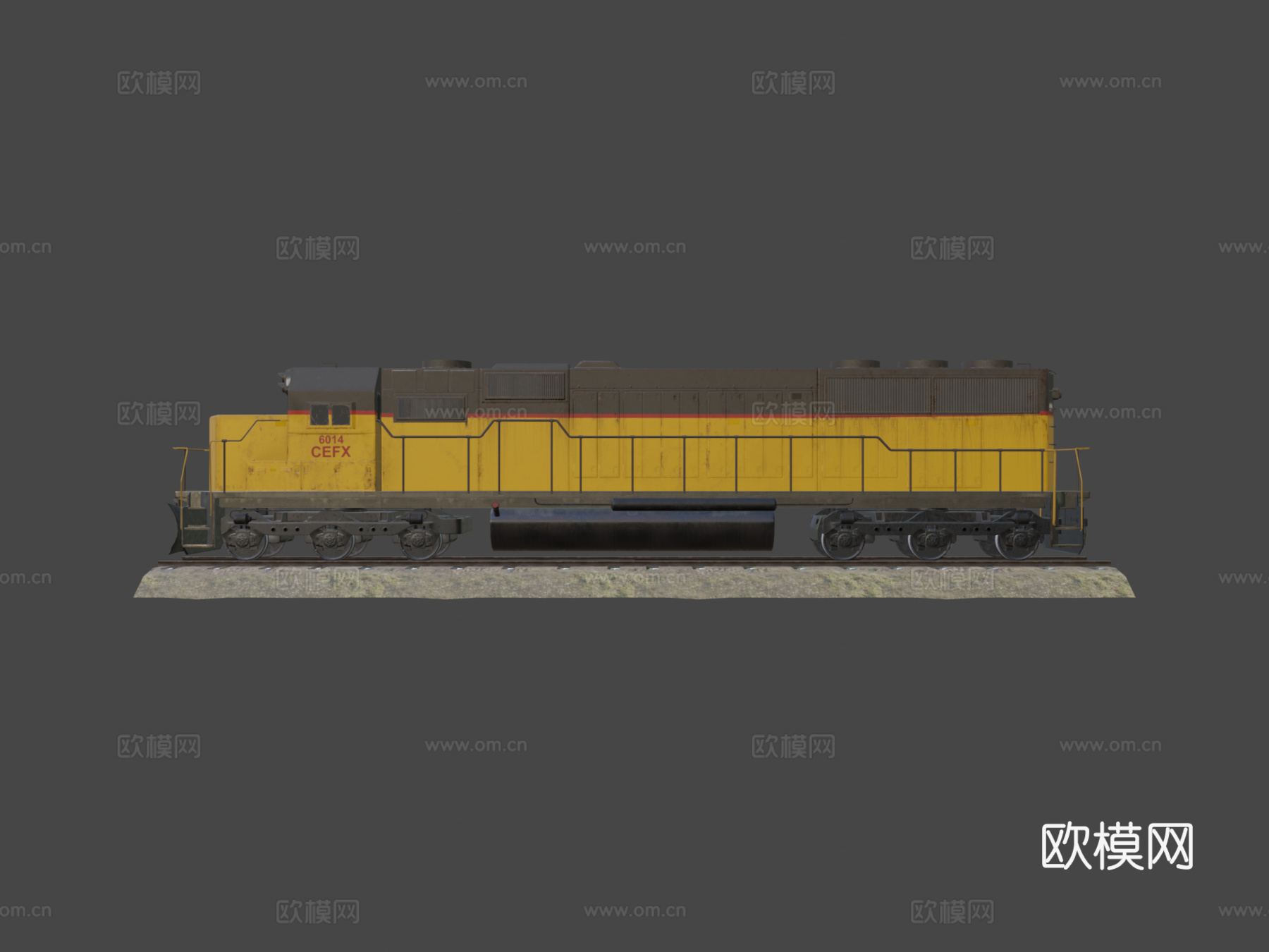 机车3d模型下载（渲染图6）