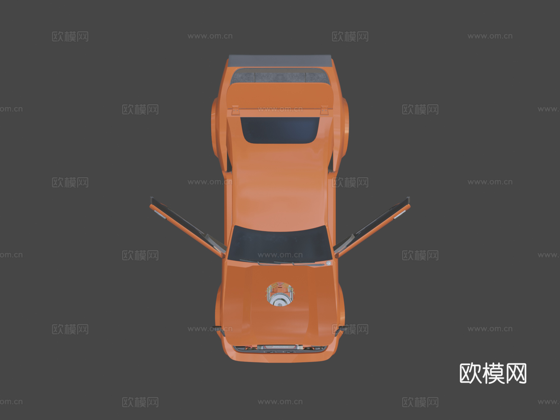 肌肉车概念3d模型下载（渲染图7）