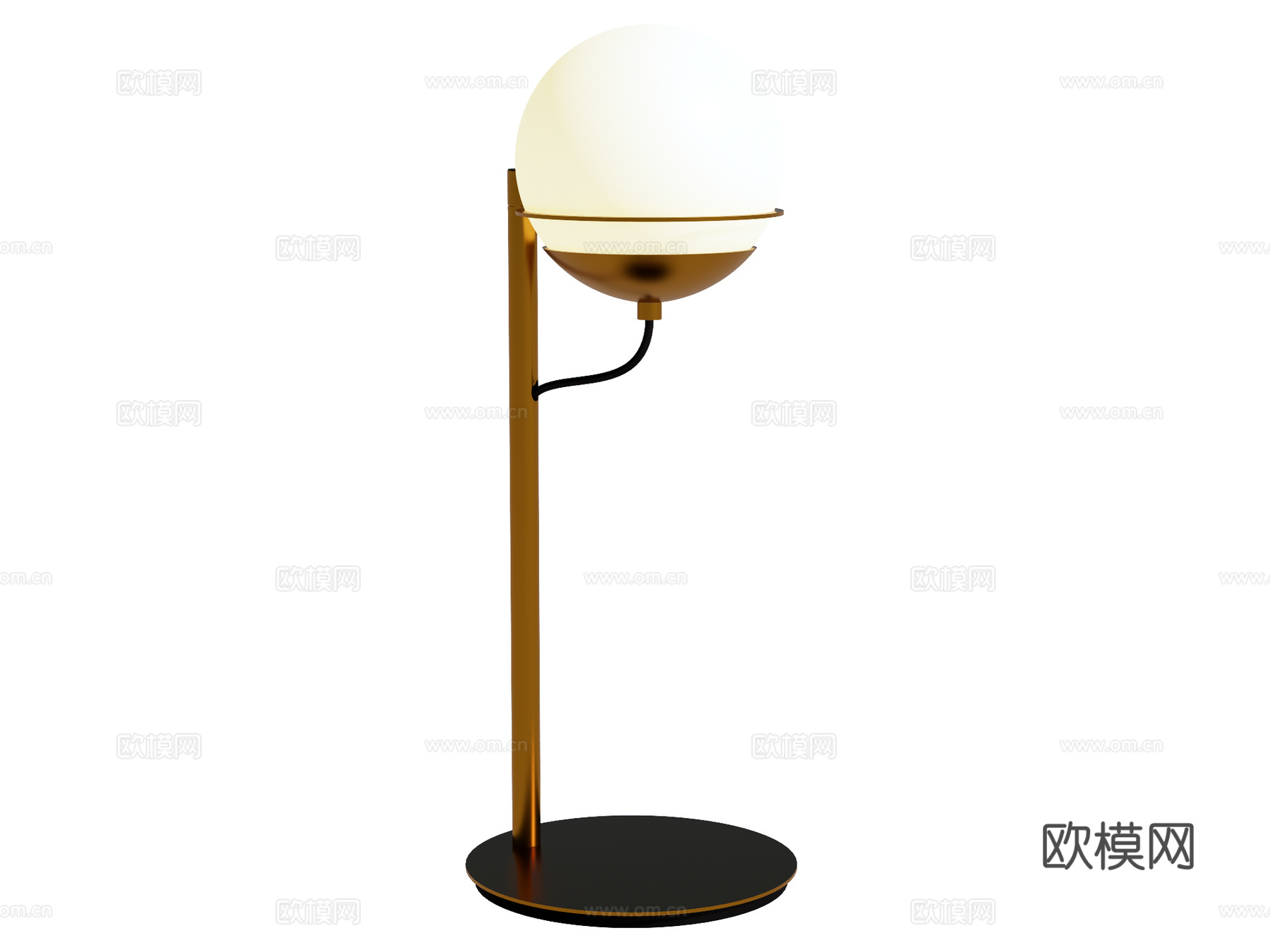 台灯 装饰灯具 氛围灯具 金属台灯su模型