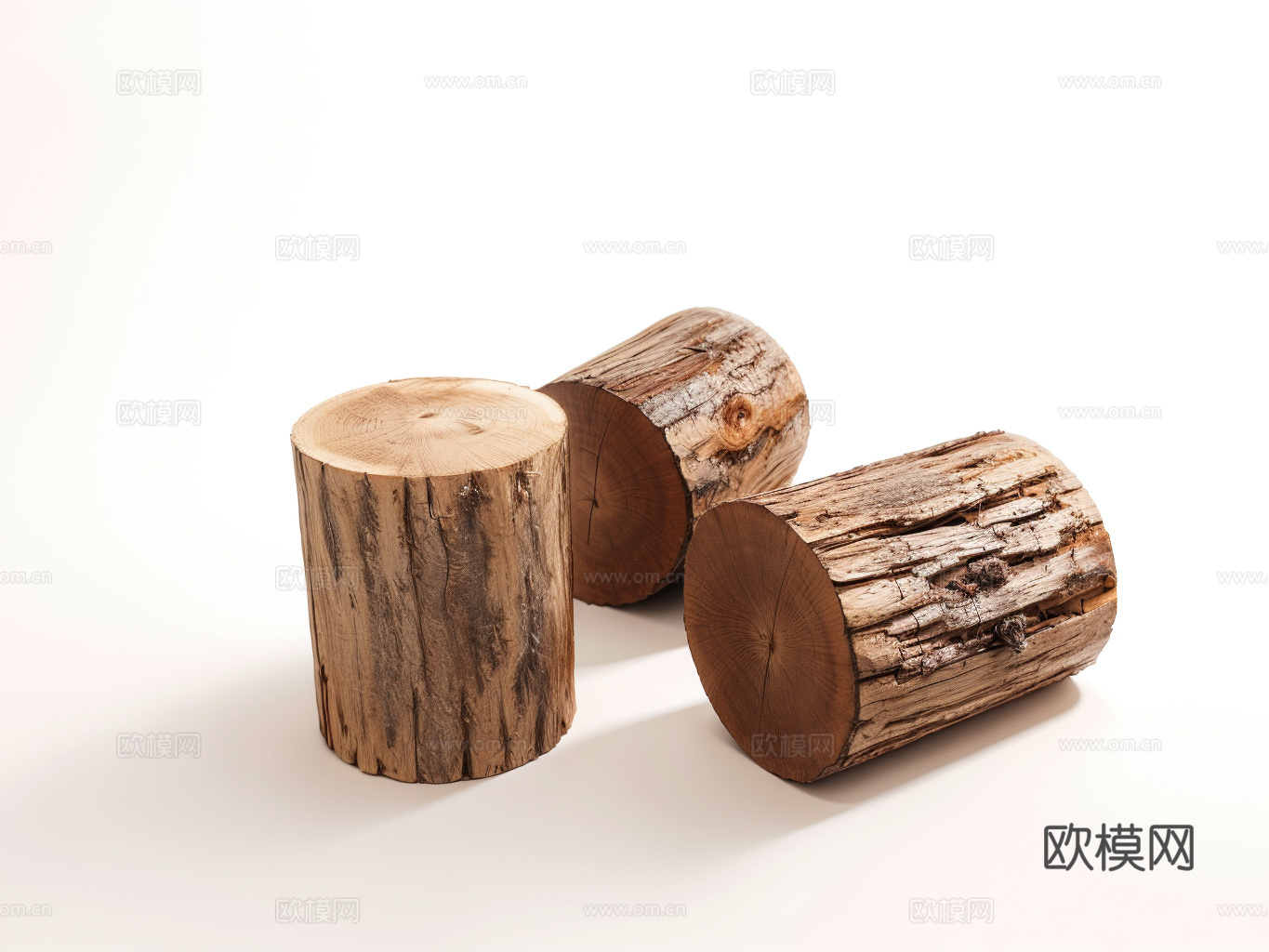 木材柴火堆su模型