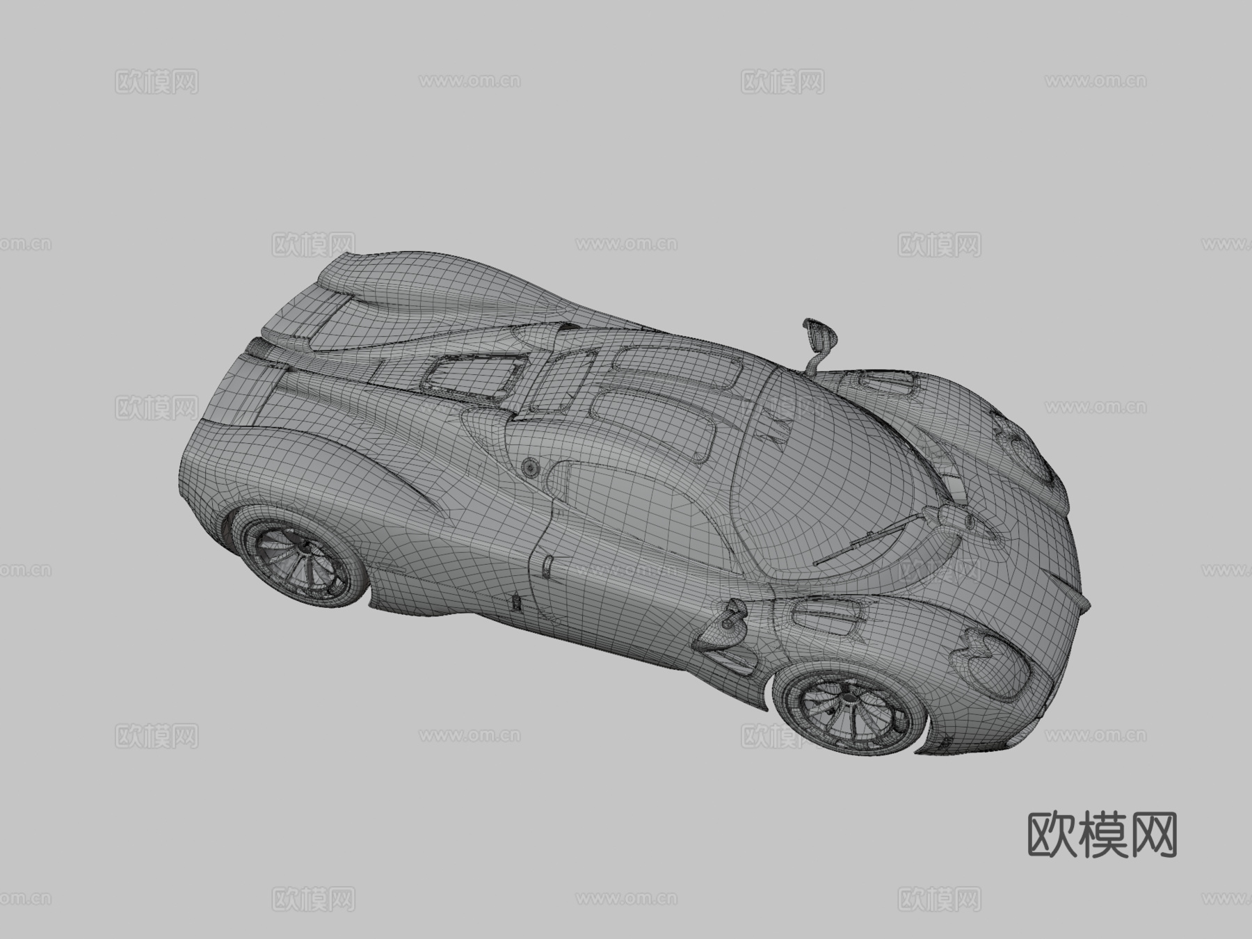 帕加尼乌托邦20233d模型下载（渲染图3）