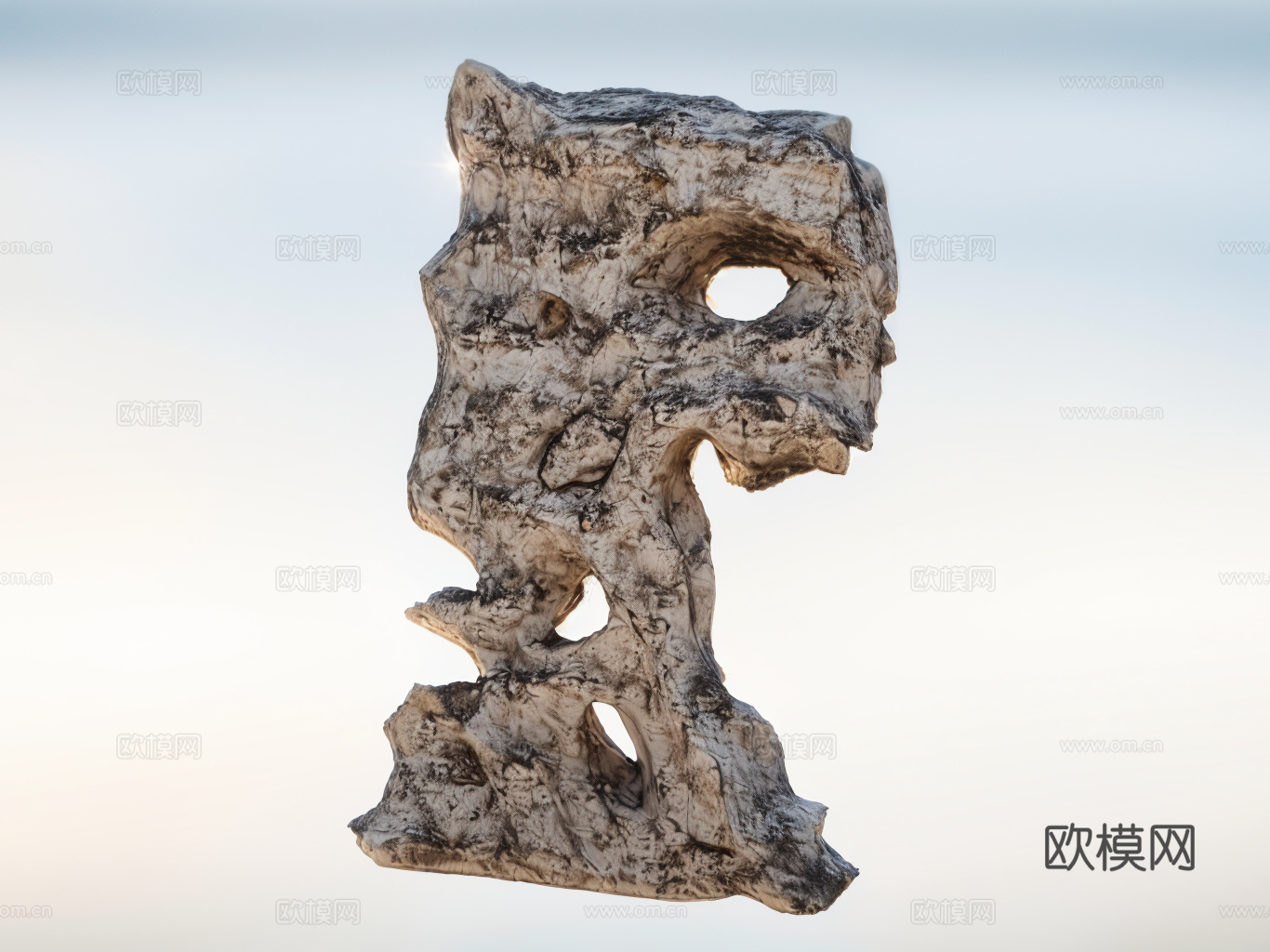 假山置石su模型