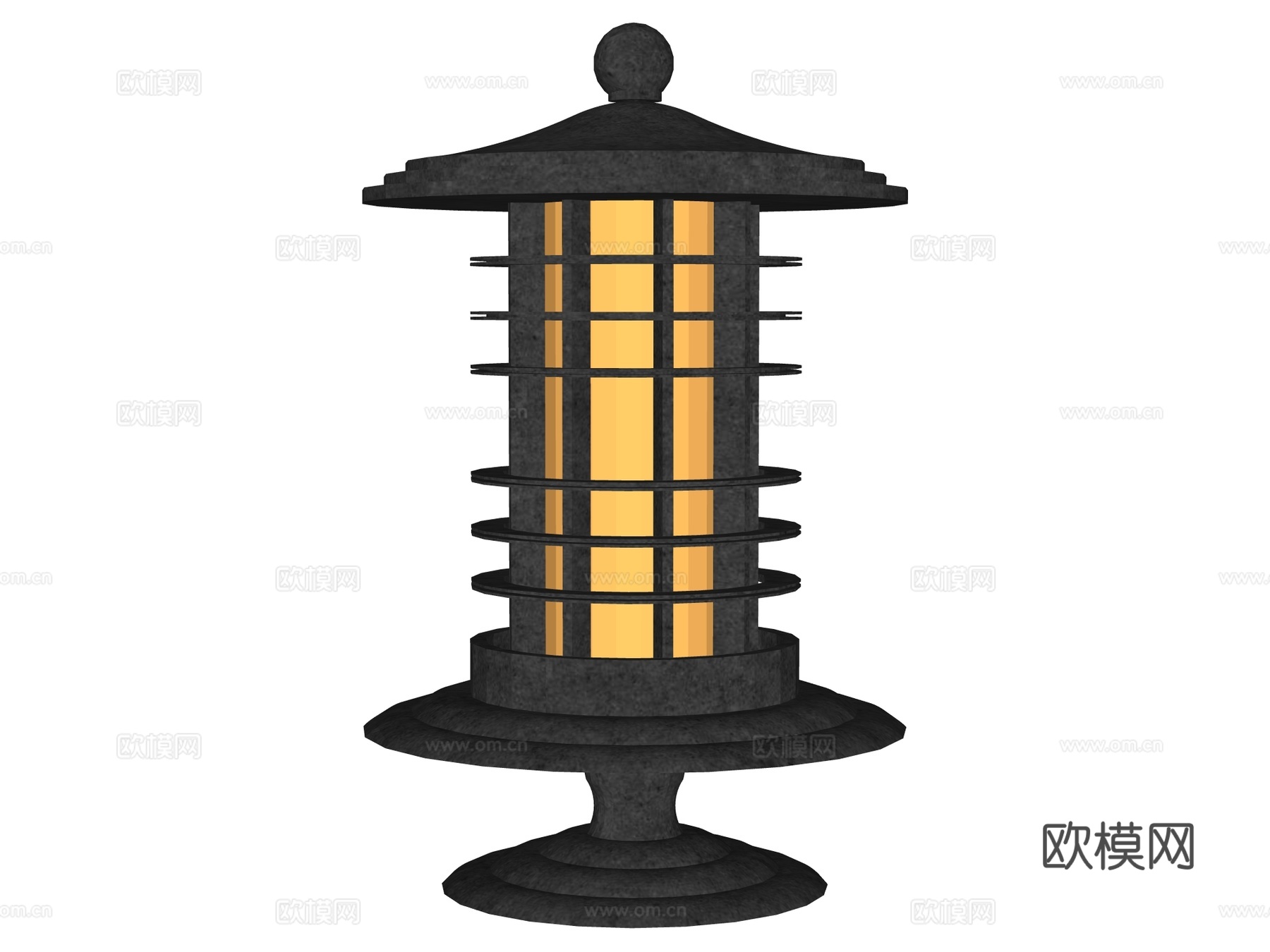 庭院灯 园林灯 园林景观构件su模型