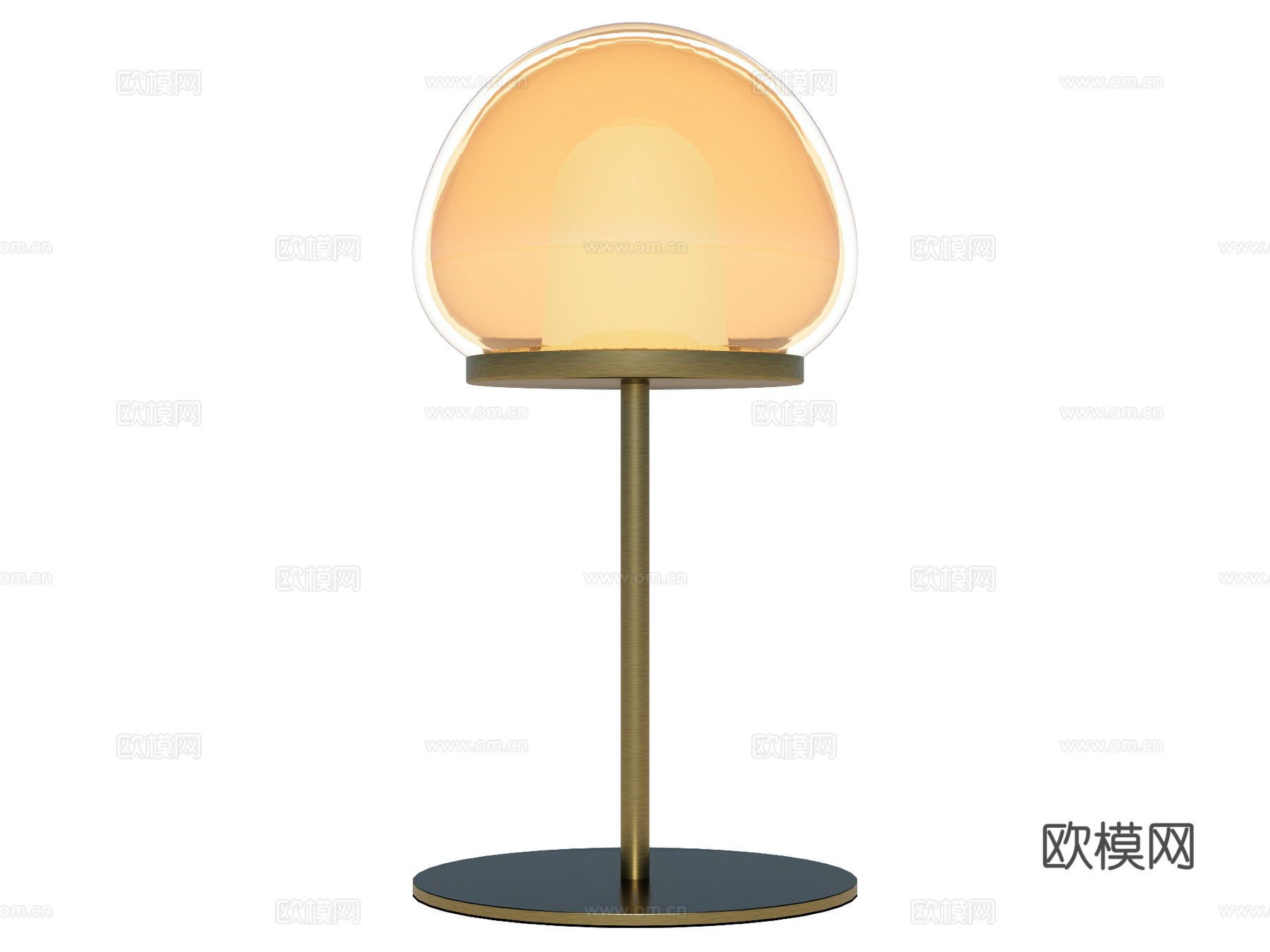 台灯 装饰灯具 氛围灯具 金属台灯 玻璃台灯su模型