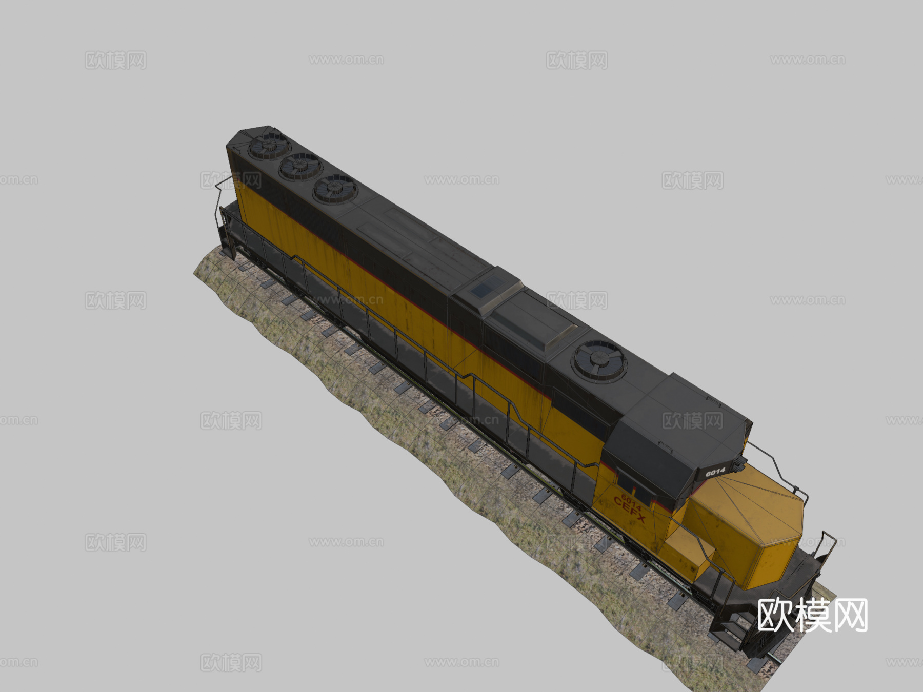 机车3d模型下载（渲染图2）