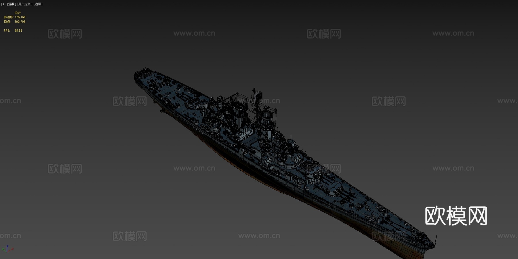 阿拉斯加3d模型下载（渲染图4）