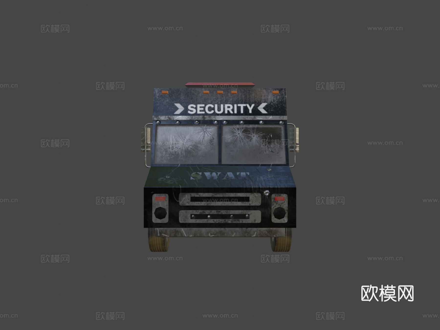 特警警车3d模型下载（渲染图5）