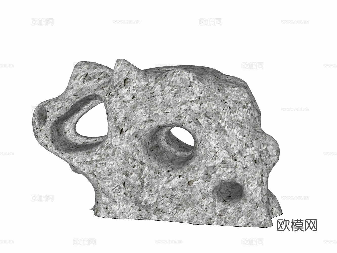 假山置石su模型