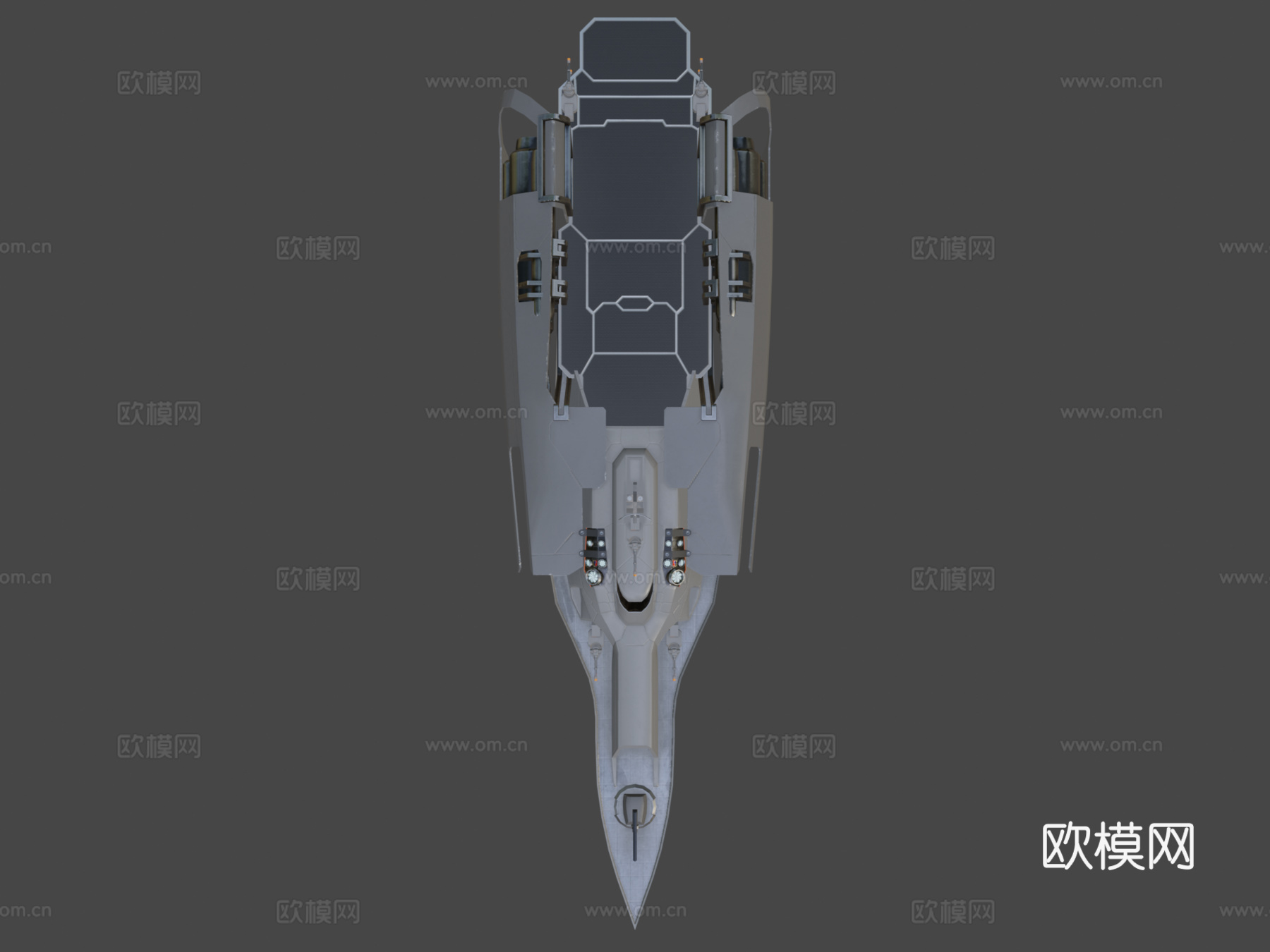 太空船3d模型下载（渲染图8）