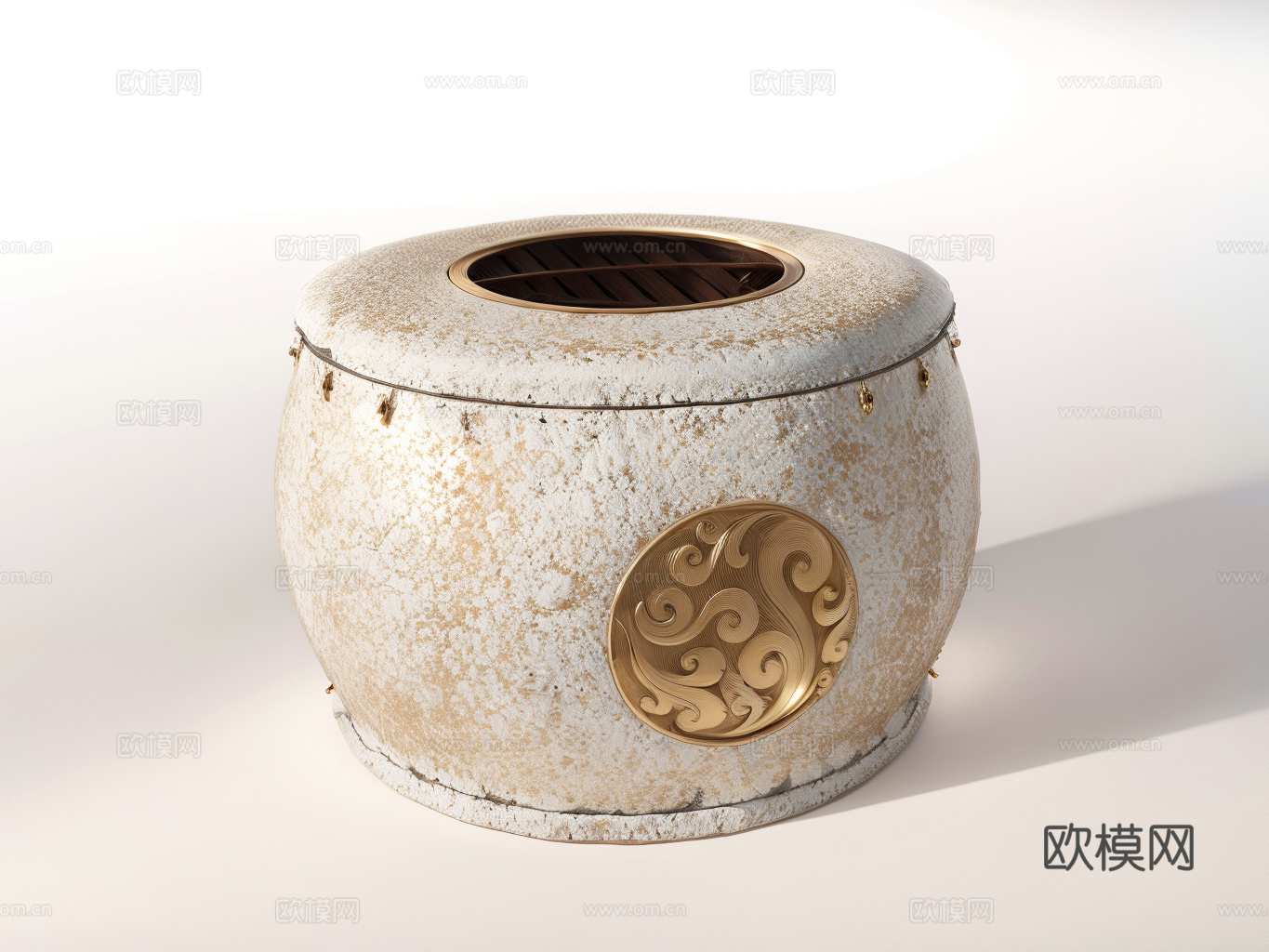 公园景观石桌su模型