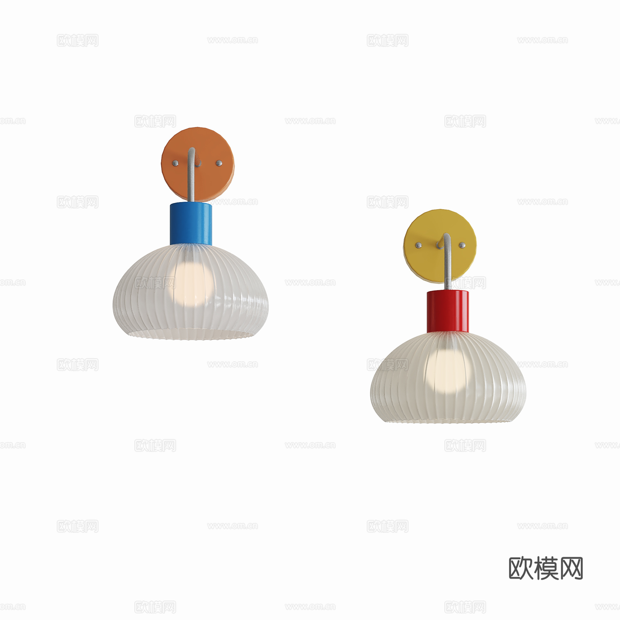 现代儿童壁灯su模型