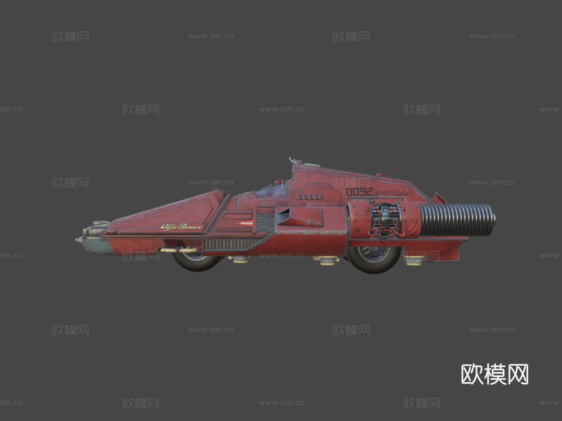 瑞秋的阿尔法罗密欧旋转车（银翼杀手）3d模型3d模型下载（渲染图6）