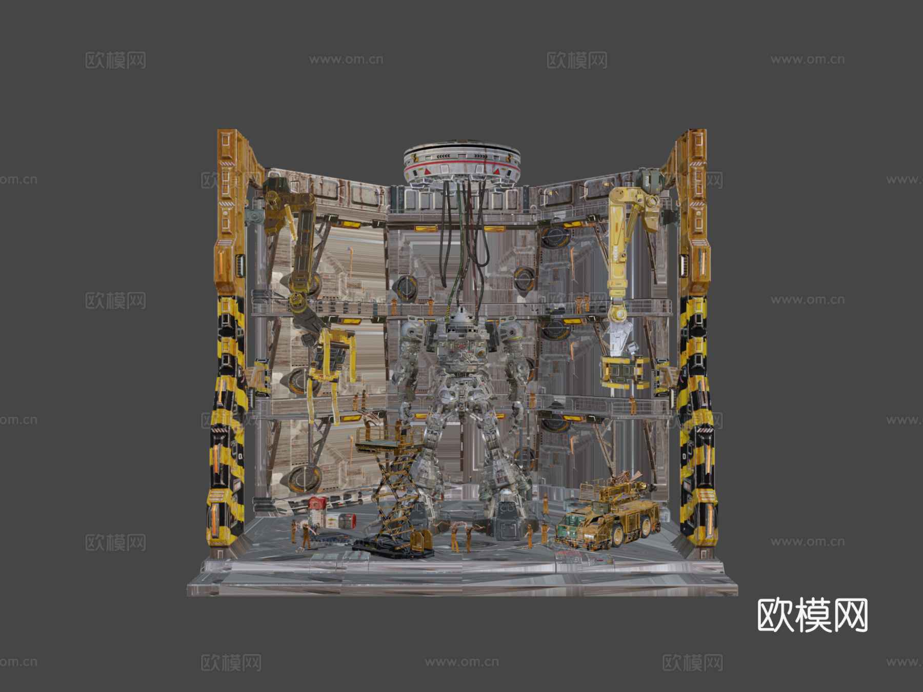 机库里克多姆3d模型下载（渲染图7）