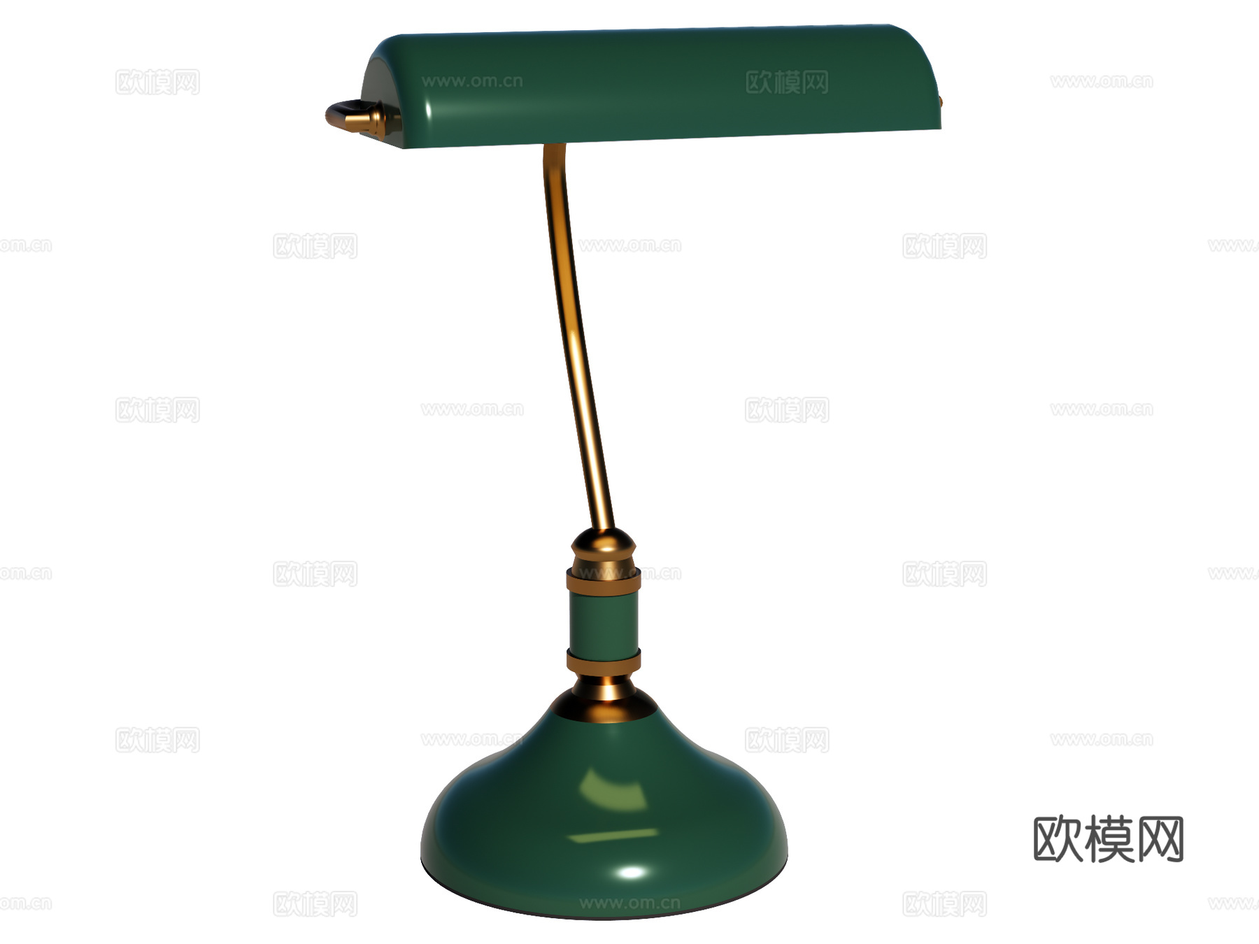 台灯 装饰灯具 氛围灯具 金属台灯 银行家台灯su模型