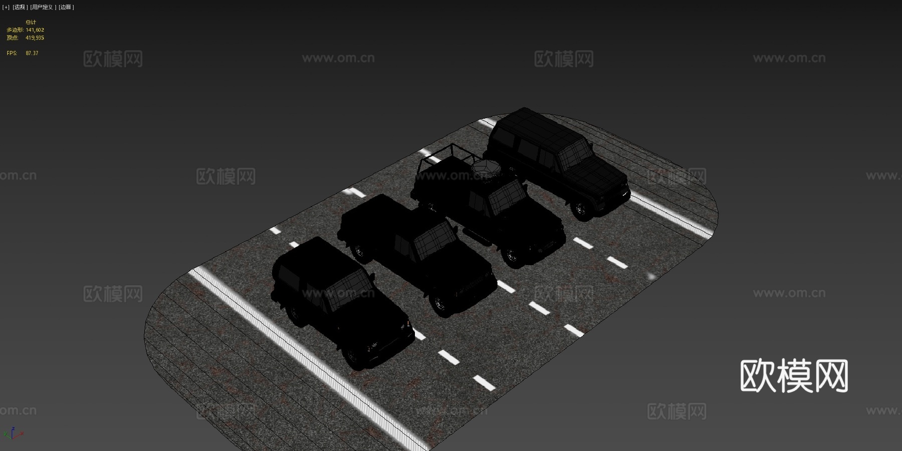 低多边形载具迷你包43d模型下载（渲染图4）