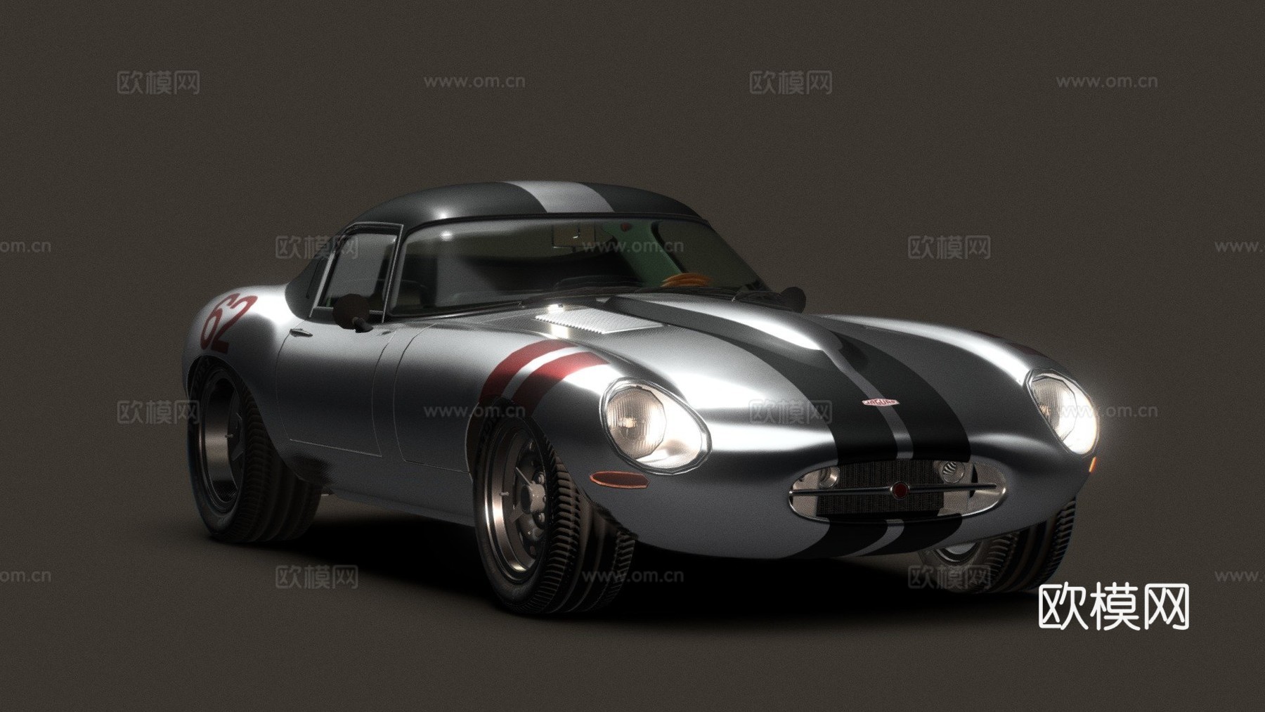 捷豹鹰GT3d模型下载（渲染图1）