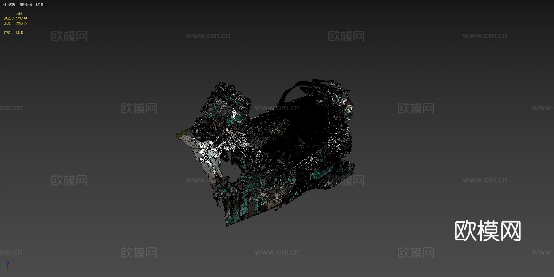 米格-23MF驾驶舱摄影测量3d模型下载（渲染图4）