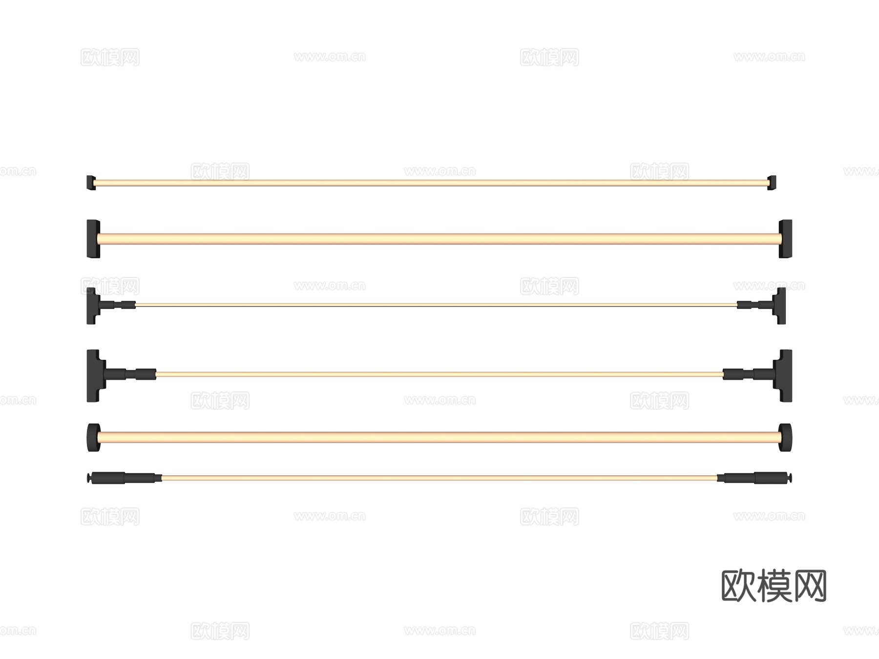 天际线灯 线灯su模型